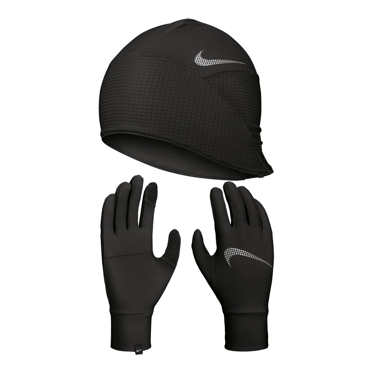 Nike Essential Running Set Laufmütze + Running gloves Women-black,white Nike Essential Running Set Laufmütze + Running gloves Women-black,white