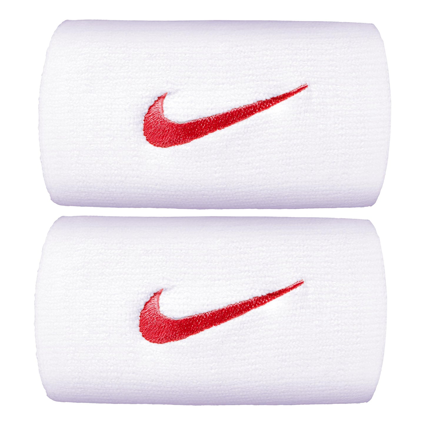 Nike Premier DW Wristband 2 Pack long - white, red Nike Premier DW Wristband 2 Pack long - white, red