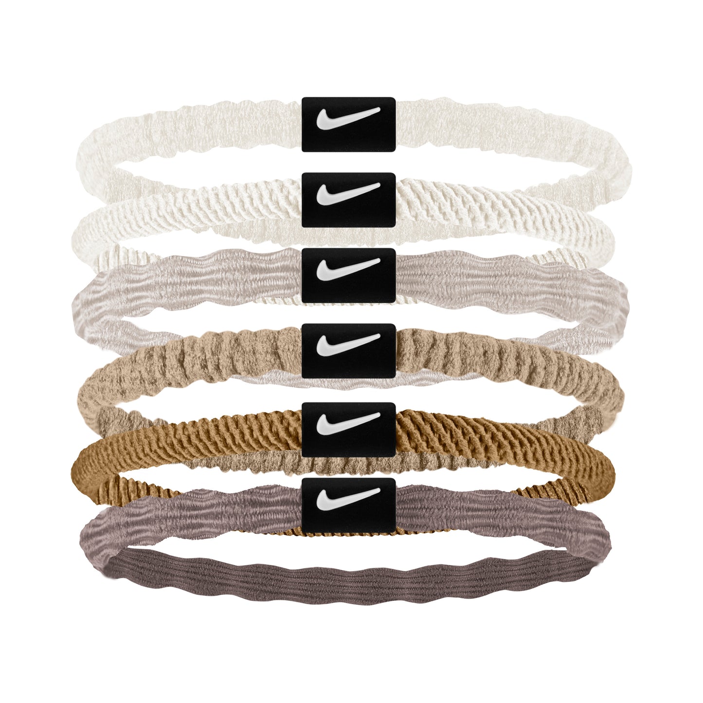 Nike Flex Hair Band 6 Pack-Multicoloured,Sand Nike Flex Hair Band 6 Pack-Multicoloured,Sand