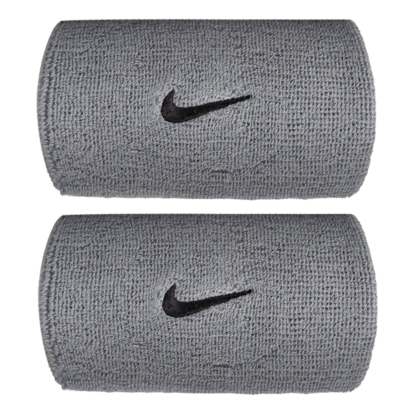 Nike Swoosh Classic Doublewide Wristband long - grey, black Nike Swoosh Classic Doublewide Wristband long - grey, black