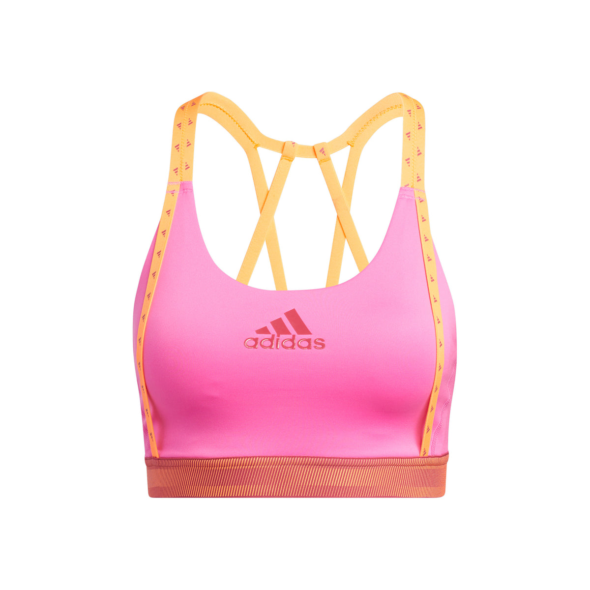 adidas Don´t Rest Branded Sports bras Women - neon pink, yellow adidas Don´t Rest Branded Sports bras Women - neon pink, yellow