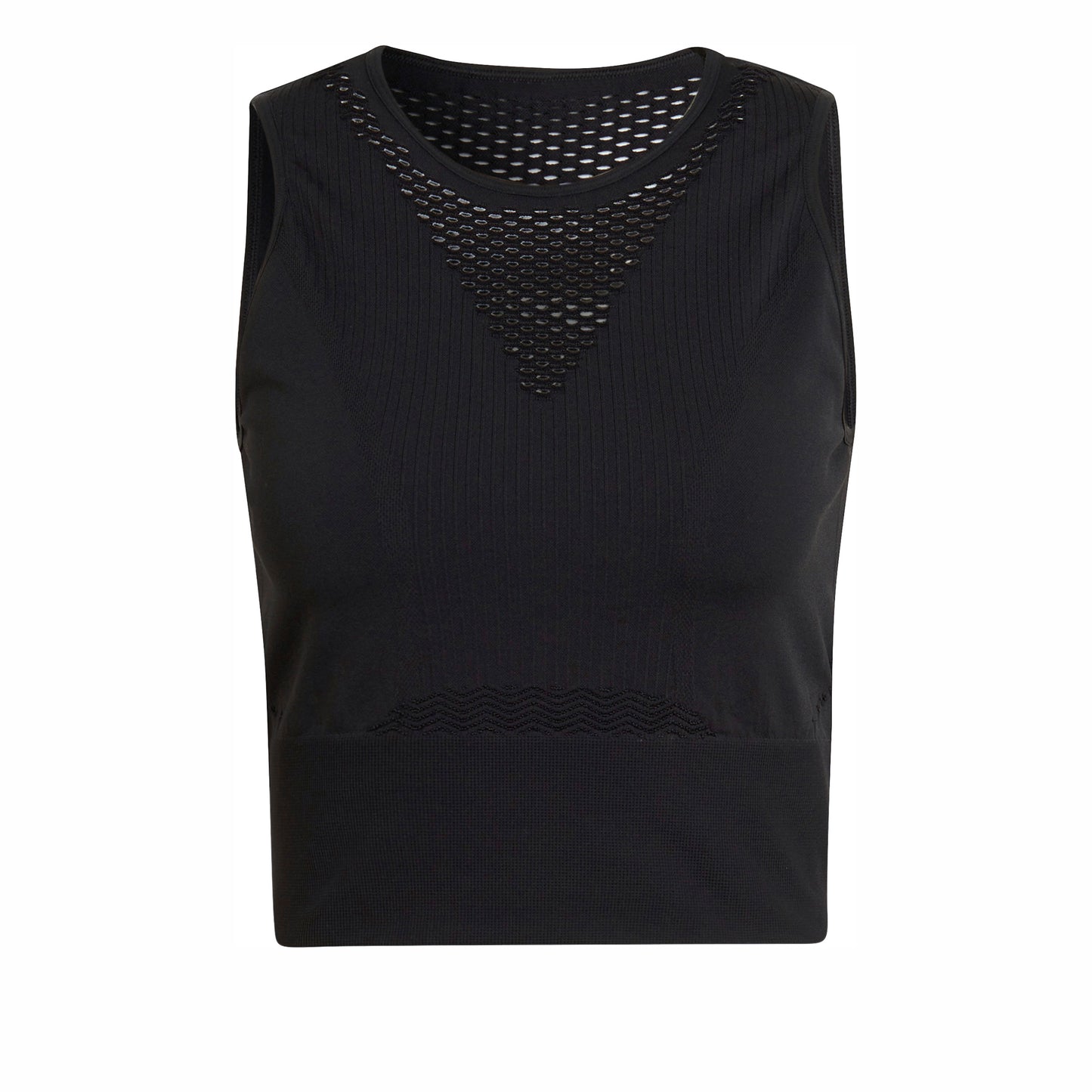 adidas Aeroknit Crop Tank Top Women-Black adidas Aeroknit Crop Tank Top Women-Black