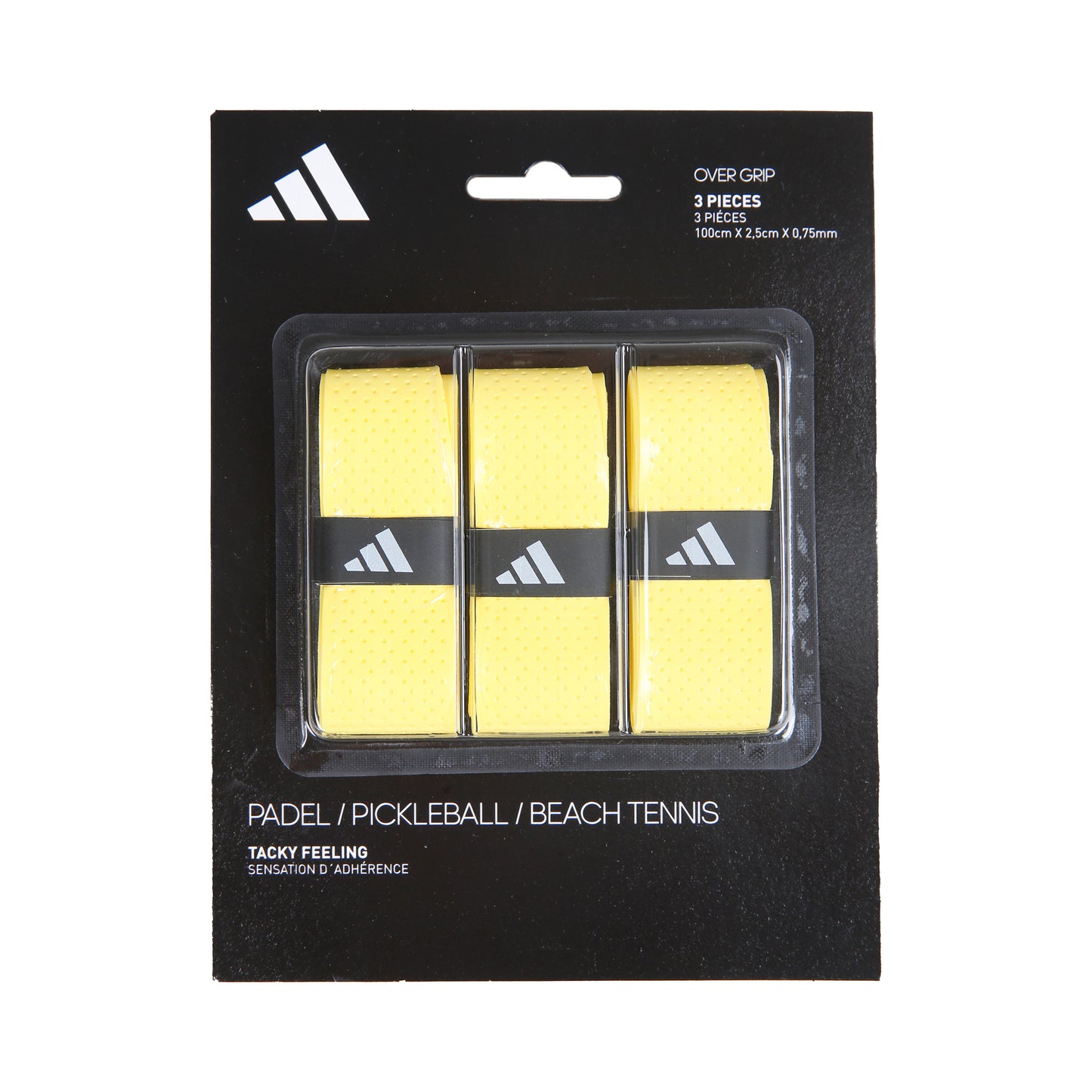 adidas Padel Overgrip 3 Pack-Yellow adidas Padel Overgrip 3 Pack-Yellow