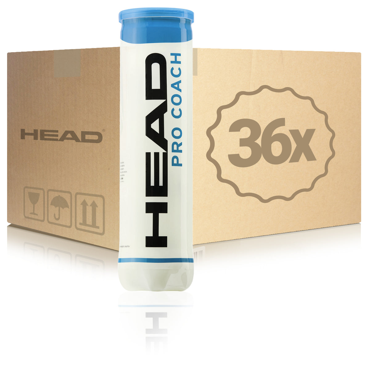 HEAD 36x 4 Ball Tube Pro Coach in a box HEAD 36x 4 Ball Tube Pro Coach in a box