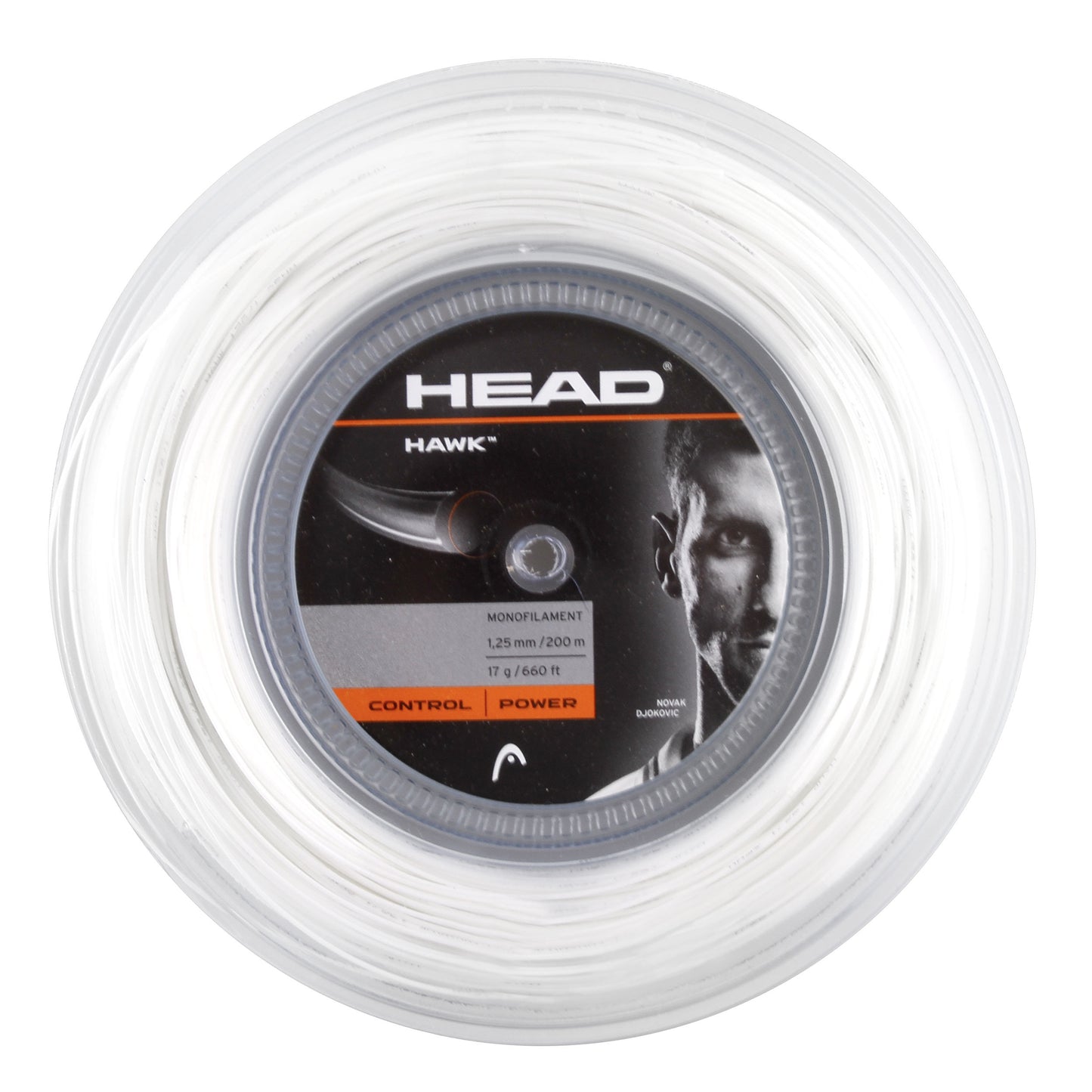 HEAD Hawk String Reel 200m-White HEAD Hawk String Reel 200m-White