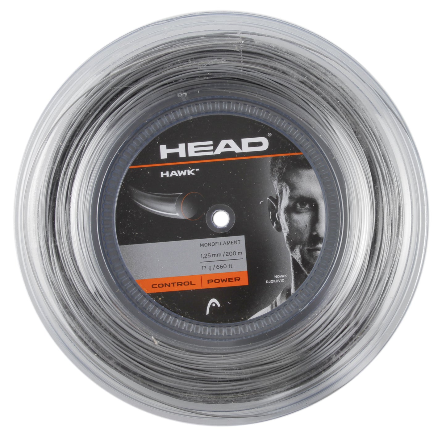 HEAD Hawk String Reel 200m-Grey HEAD Hawk String Reel 200m-Grey