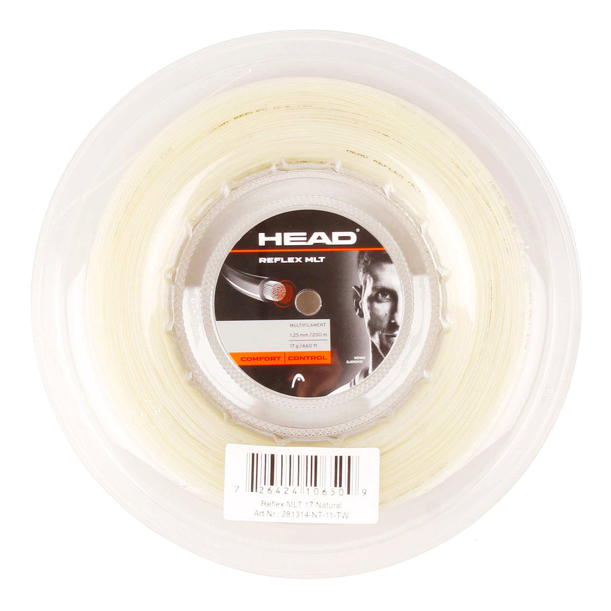 HEAD Reflex MLT String Reel 200m-Ecru HEAD Reflex MLT String Reel 200m-Ecru