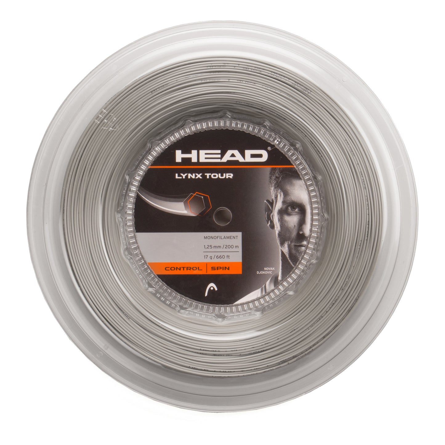 HEAD Lynx Tour Reel String Reel 200m-Grey HEAD Lynx Tour Reel String Reel 200m-Grey