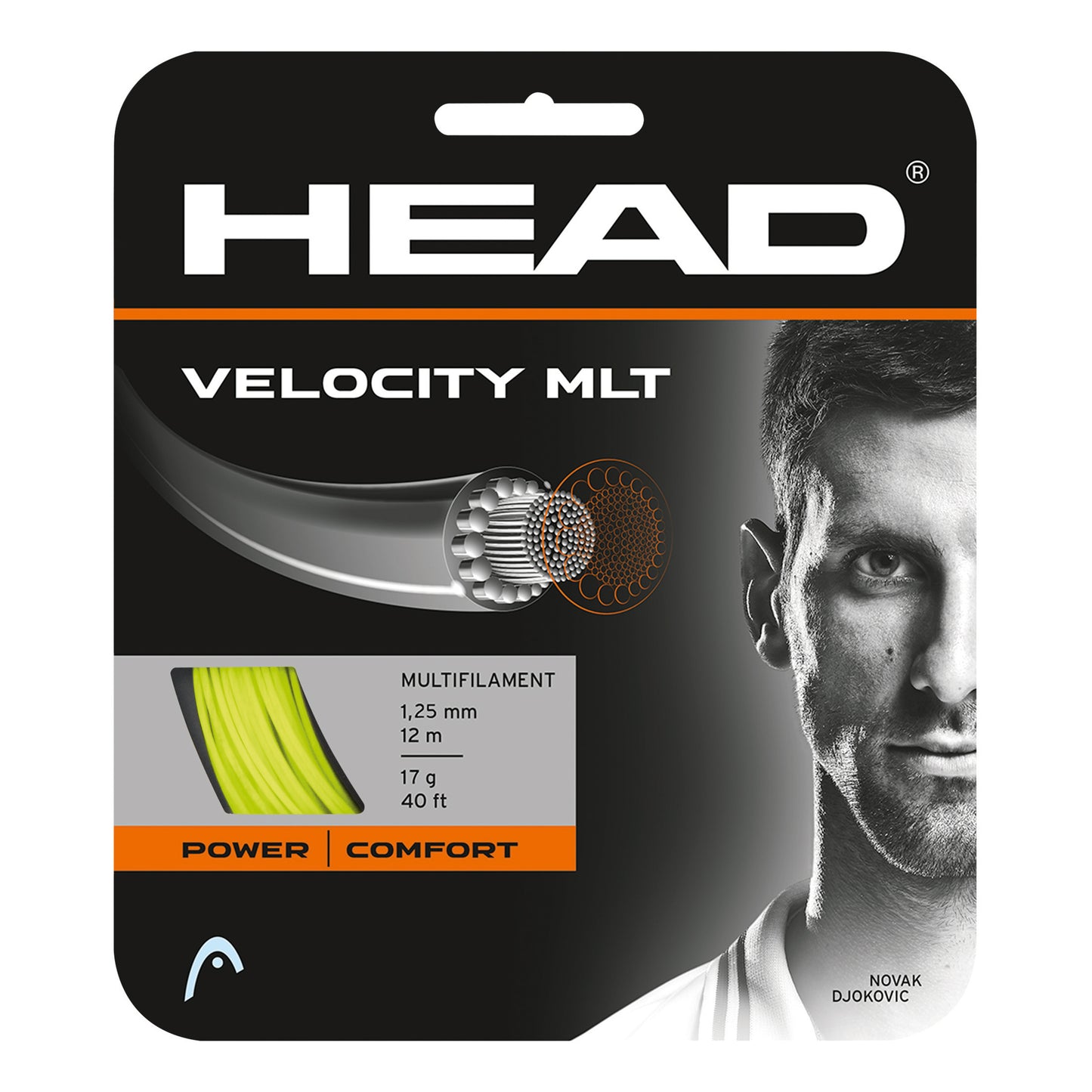 HEAD Velocity MLT String Set 12m-Yellow HEAD Velocity MLT String Set 12m-Yellow