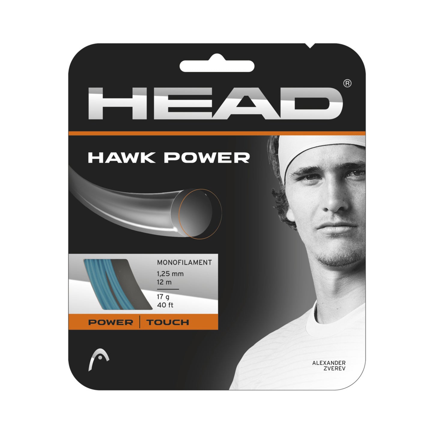 HEAD Hawk Power String set 12m - petrol HEAD Hawk Power String set 12m - petrol