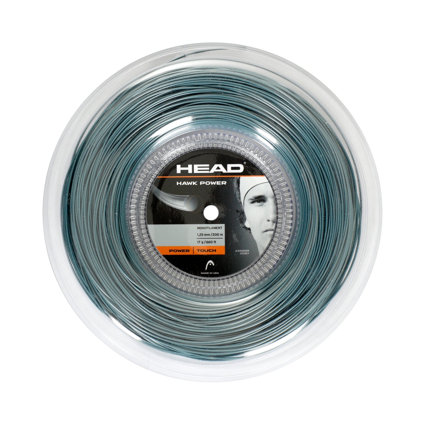 HEAD Hawk Power String Reel 200m-Anthracite HEAD Hawk Power String Reel 200m-Anthracite