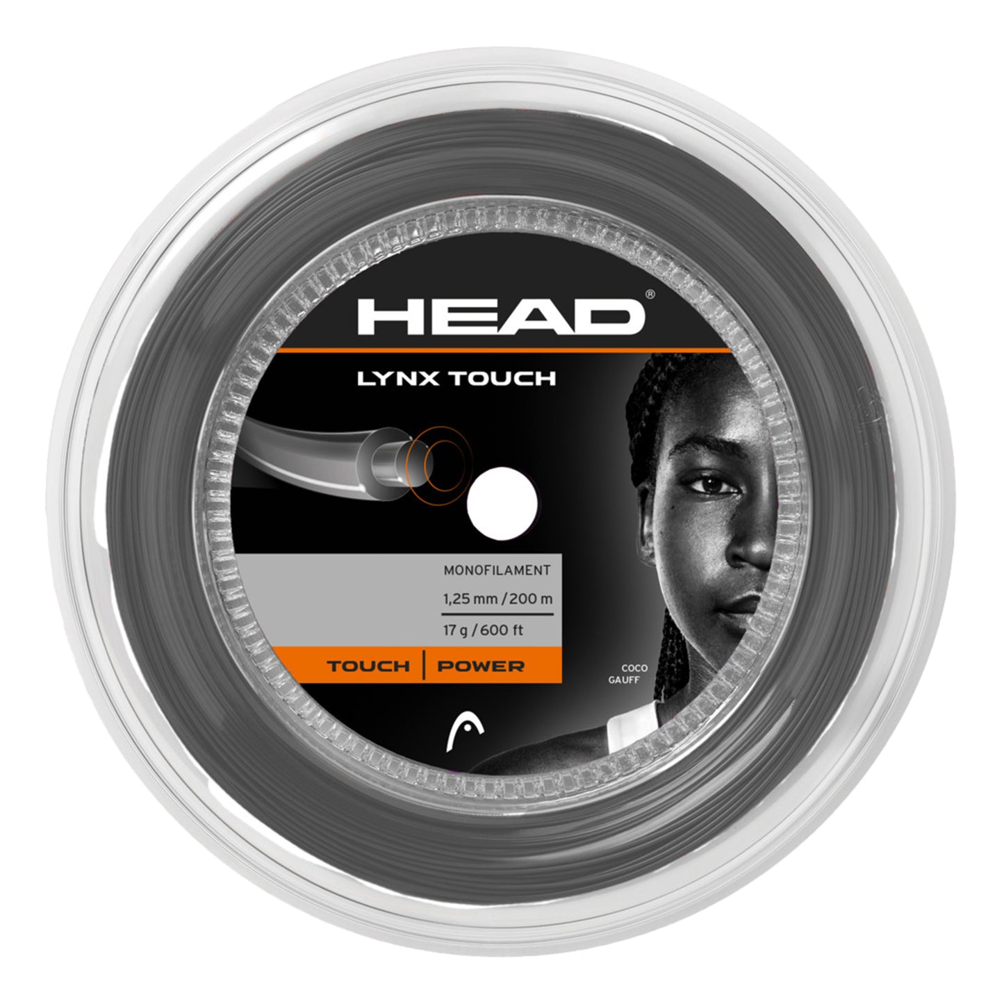 HEAD Lynx Touch String Reel 200m-Grey HEAD Lynx Touch String Reel 200m-Grey