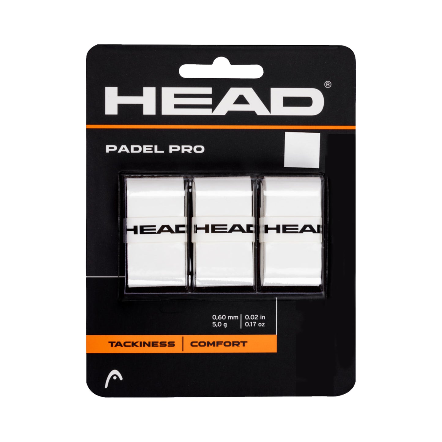 HEAD Padel Pro 3 Pack - white HEAD Padel Pro 3 Pack - white