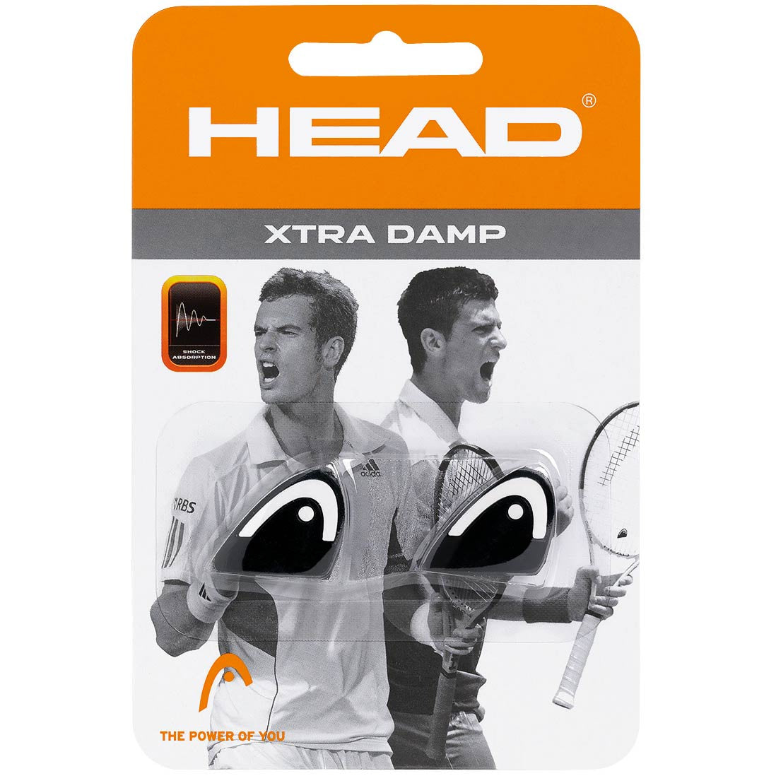 HEAD Xtra Damp Pack Dampener 2 Pack-Black HEAD Xtra Damp Pack Dampener 2 Pack-Black