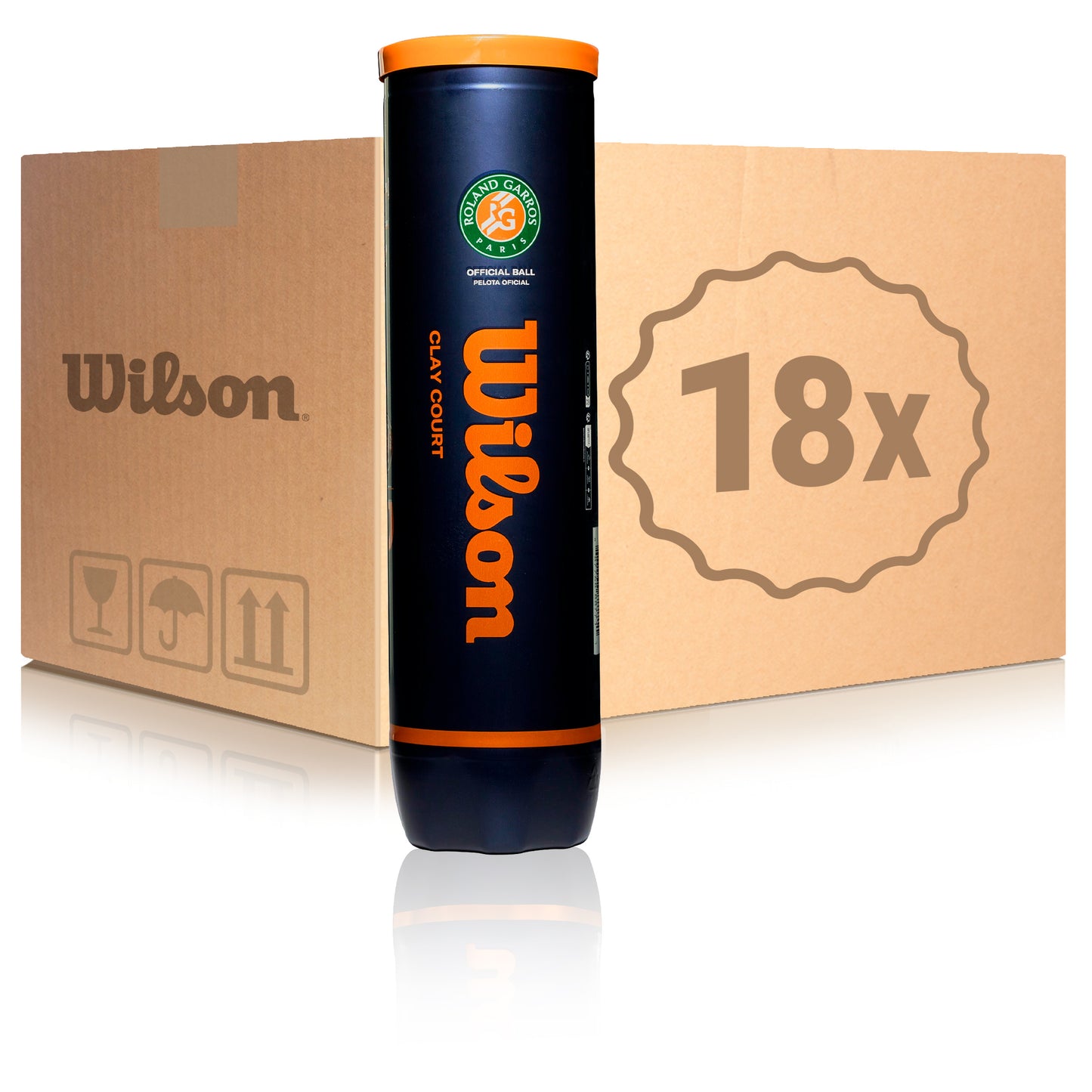 Wilson 18x 4 Ball Tube Roland Garros Official in a box Wilson 18x 4 Ball Tube Roland Garros Official in a box