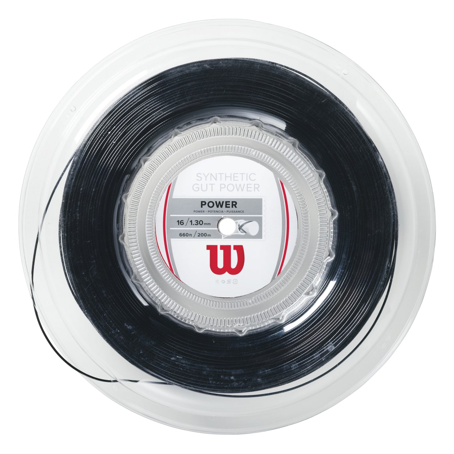 Wilson Synthetic Gut Power String set 12,2m - black Wilson Synthetic Gut Power String set 12,2m - black