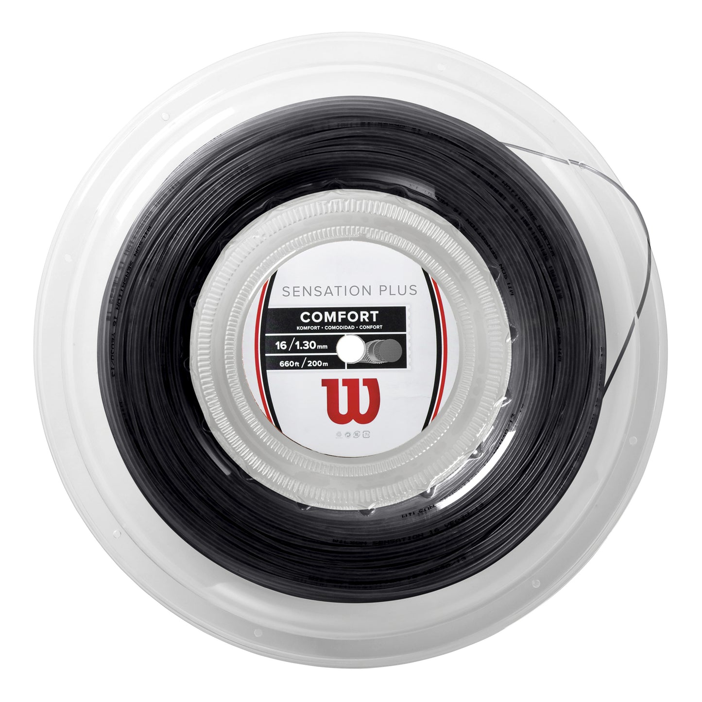 Wilson Sensation Plus String Reel 200m-Black Wilson Sensation Plus String Reel 200m-Black