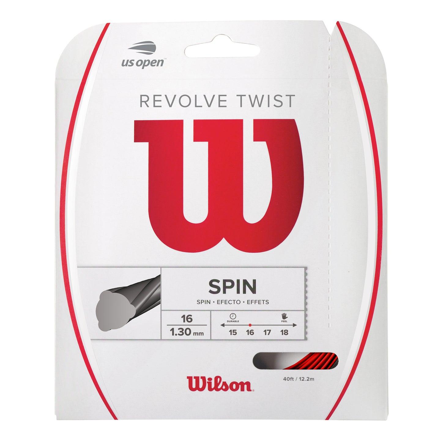 Wilson Revolve Twist String set 12,2m - red Wilson Revolve Twist String set 12,2m - red
