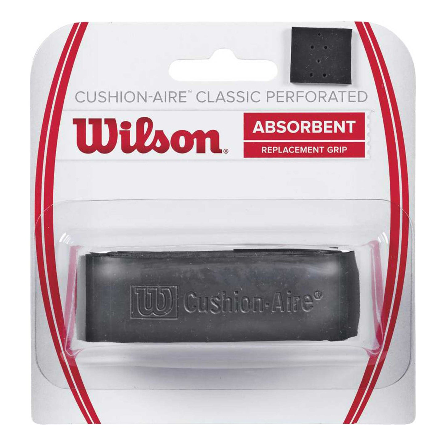 Wilson Cushion-Aire Classic Perforated 1 Pack-Black Wilson Cushion-Aire Classic Perforated 1 Pack-Black