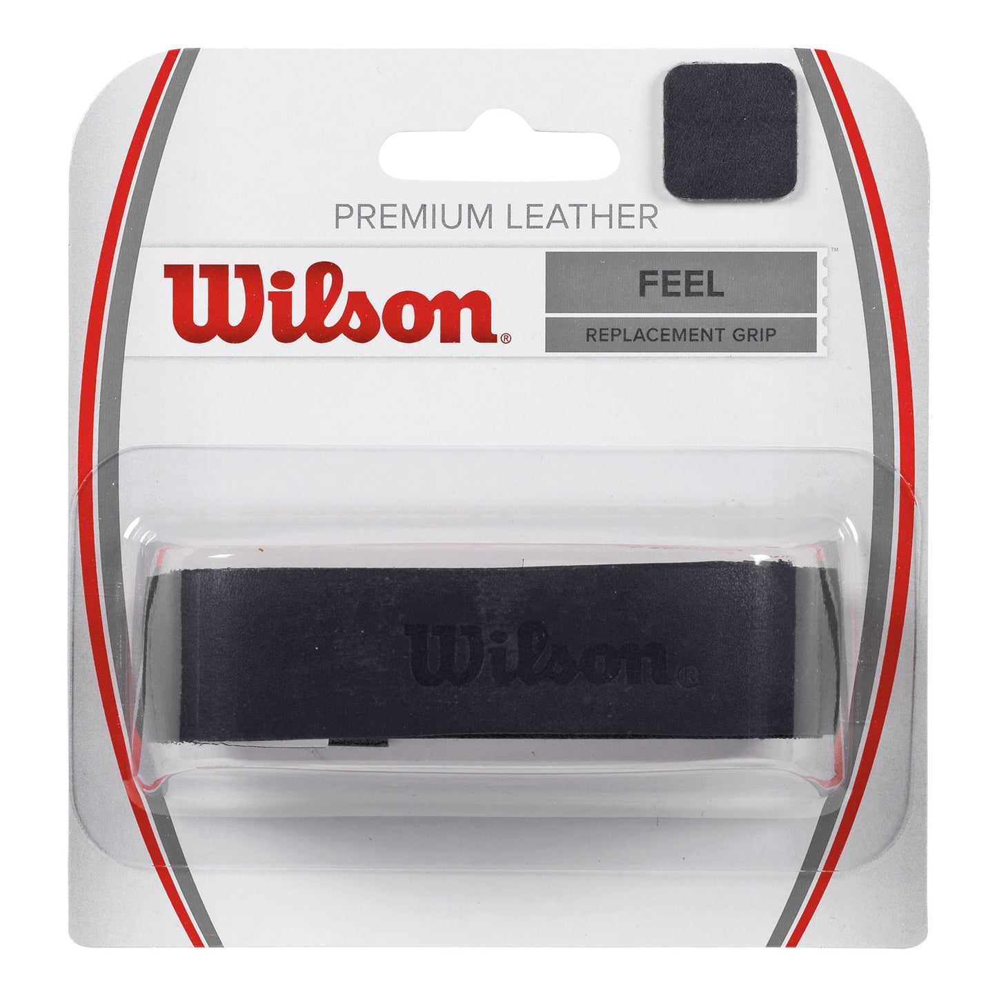 Wilson Premium Leather Replacement Grip 1 Pack - black Wilson Premium Leather Replacement Grip 1 Pack - black