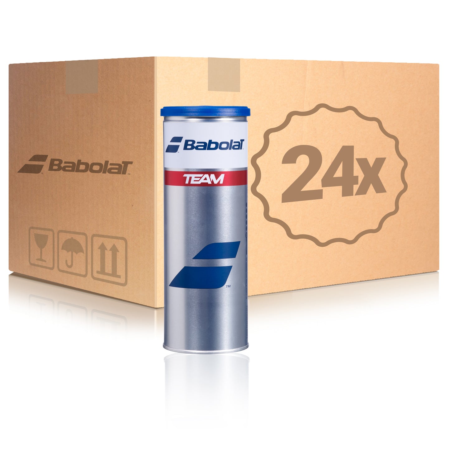 Babolat 24x 3 Ball Tube Team in a box Babolat 24x 3 Ball Tube Team in a box