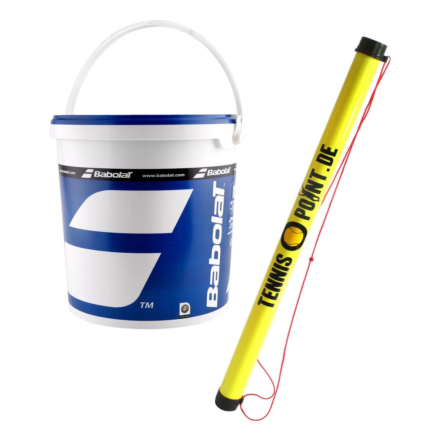 Babolat 3 Dozen Bucket Stage 2 plus ball tube Babolat 3 Dozen Bucket Stage 2 plus ball tube