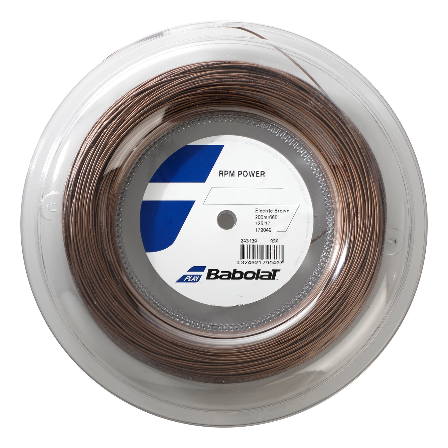 Babolat RPM Power String Reel 200m-Brown Babolat RPM Power String Reel 200m-Brown