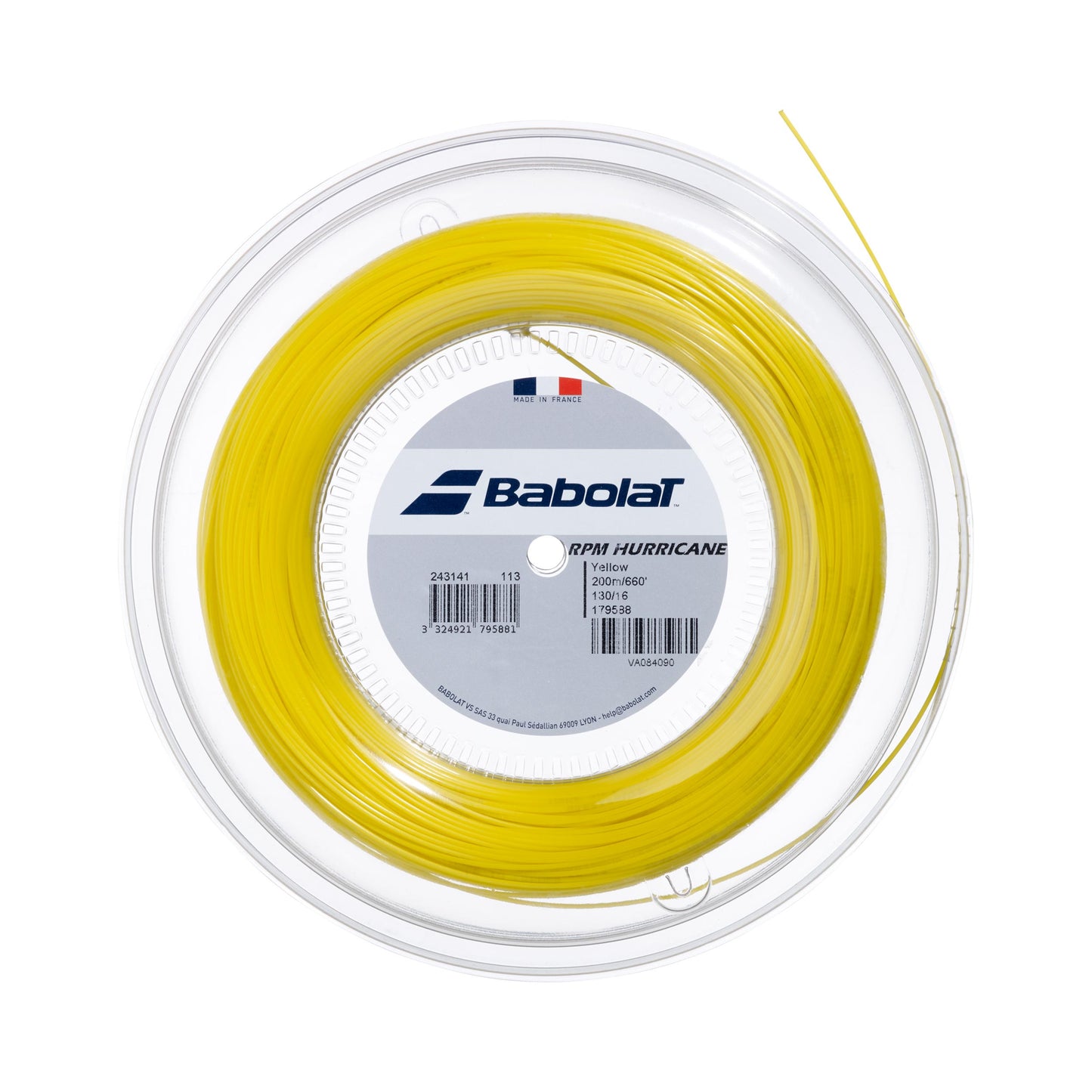 Babolat RPM Hurricane String Reel 200m-Yellow Babolat RPM Hurricane String Reel 200m-Yellow