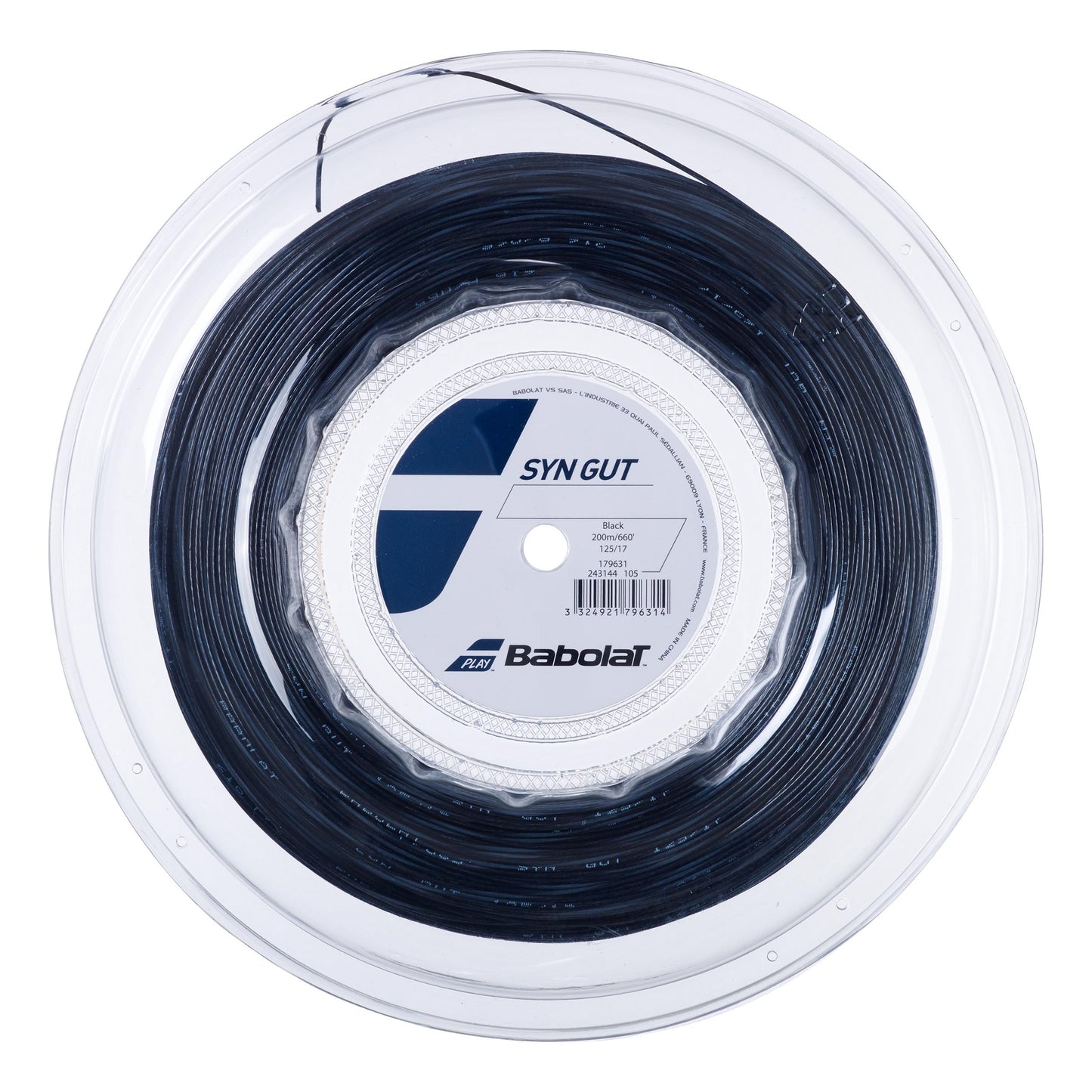 Babolat Synthetic Gut String Reel 200m-Black Babolat Synthetic Gut String Reel 200m-Black