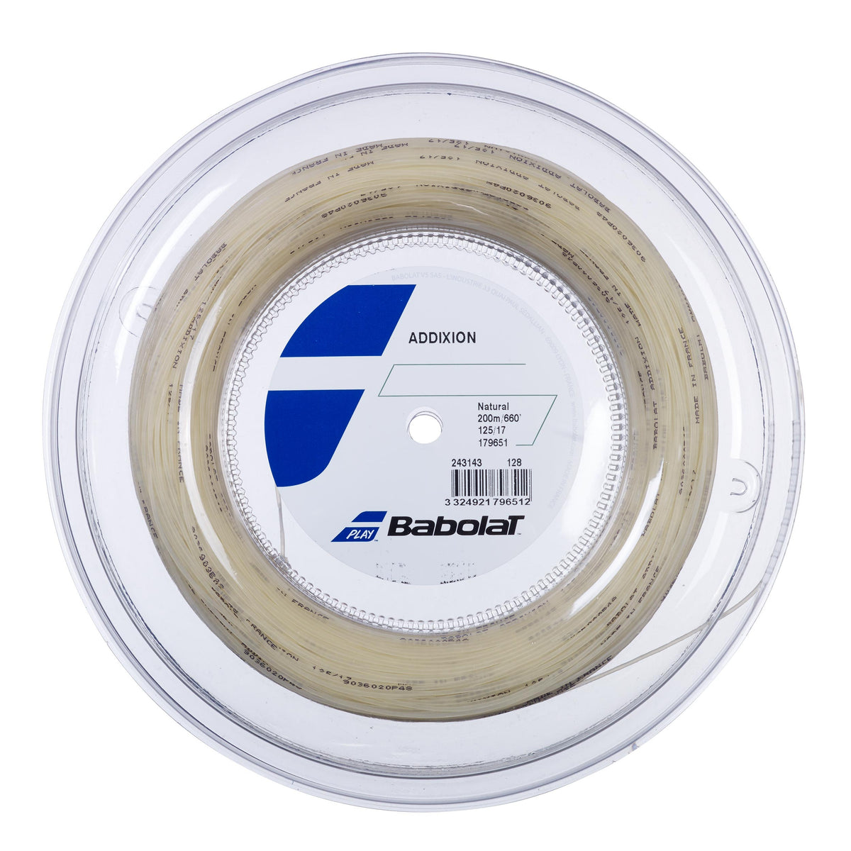 Babolat Addixion String Reel 200m-Ecru Babolat Addixion String Reel 200m-Ecru