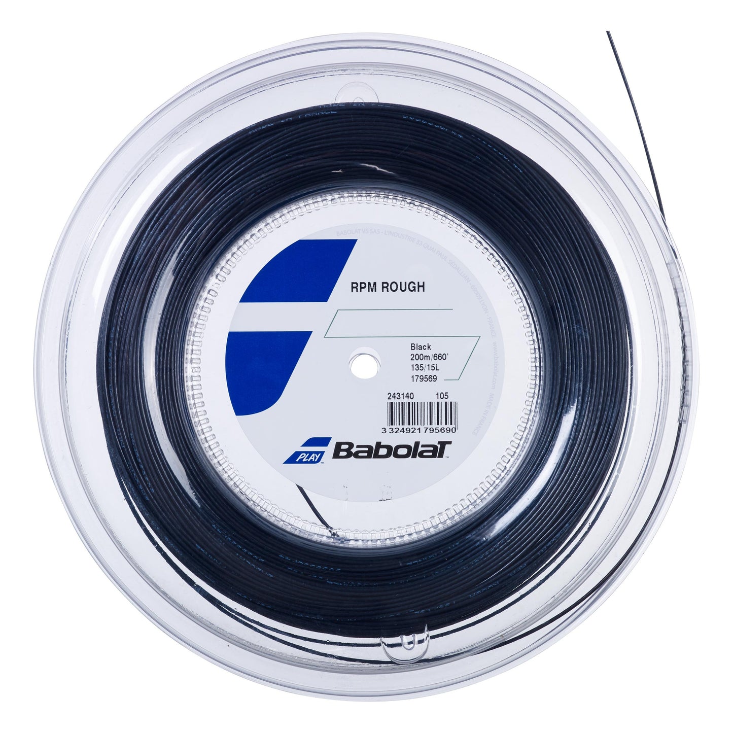 Babolat RPM Blast Rough String reel 200m - black Babolat RPM Blast Rough String reel 200m - black