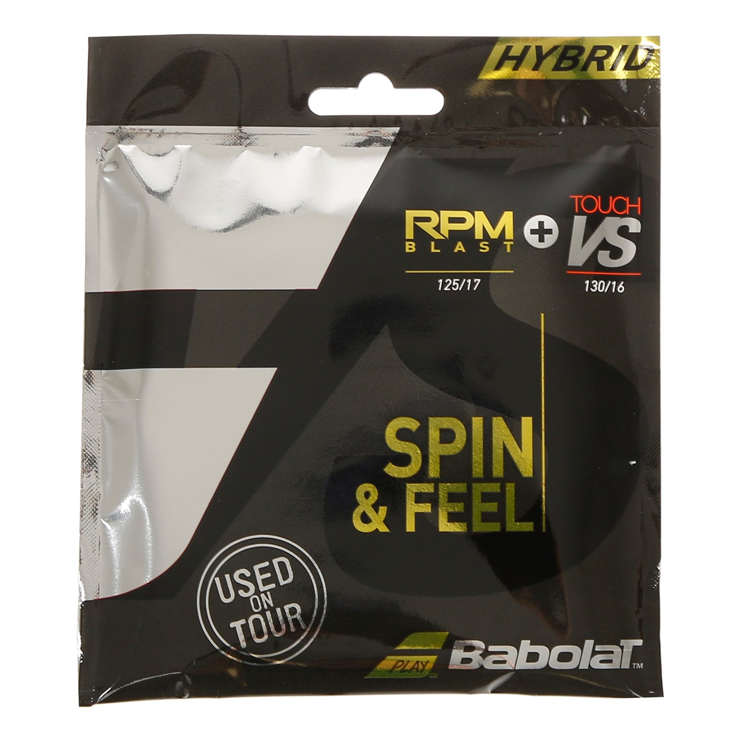 Babolat RPM Blast 125 + Touch VS 130 String Set-Black Babolat RPM Blast 125 + Touch VS 130 String Set-Black