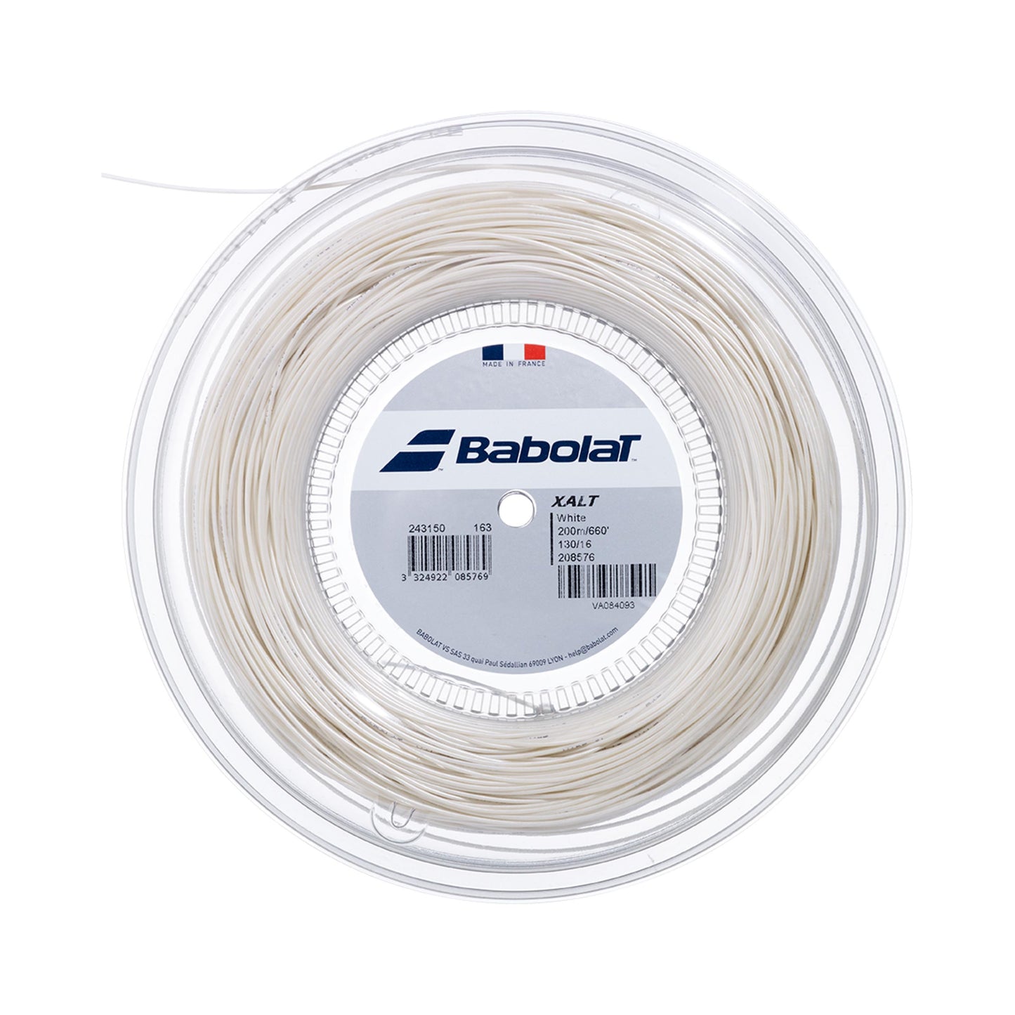Babolat Xalt String Reel 200m-White Babolat Xalt String Reel 200m-White