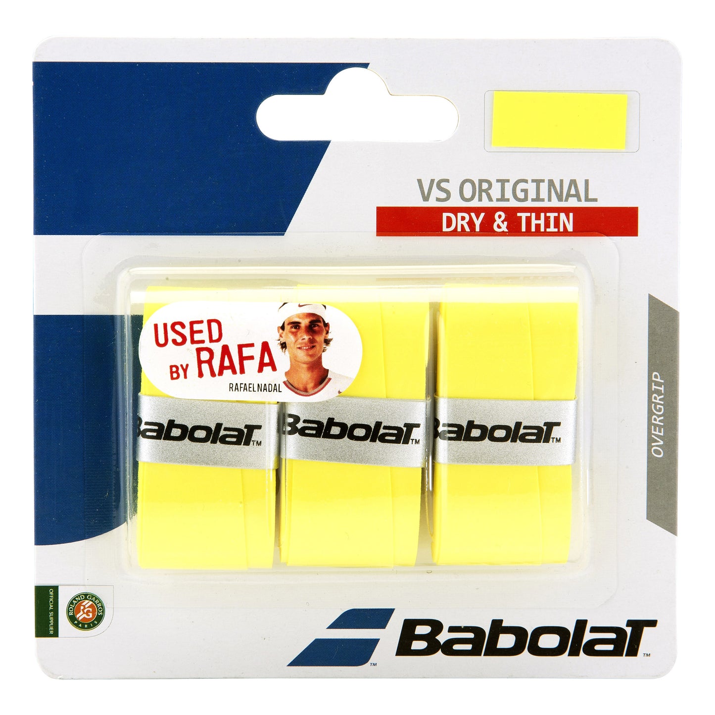 Babolat VS Grip Original 3 Pack - yellow Babolat VS Grip Original 3 Pack - yellow