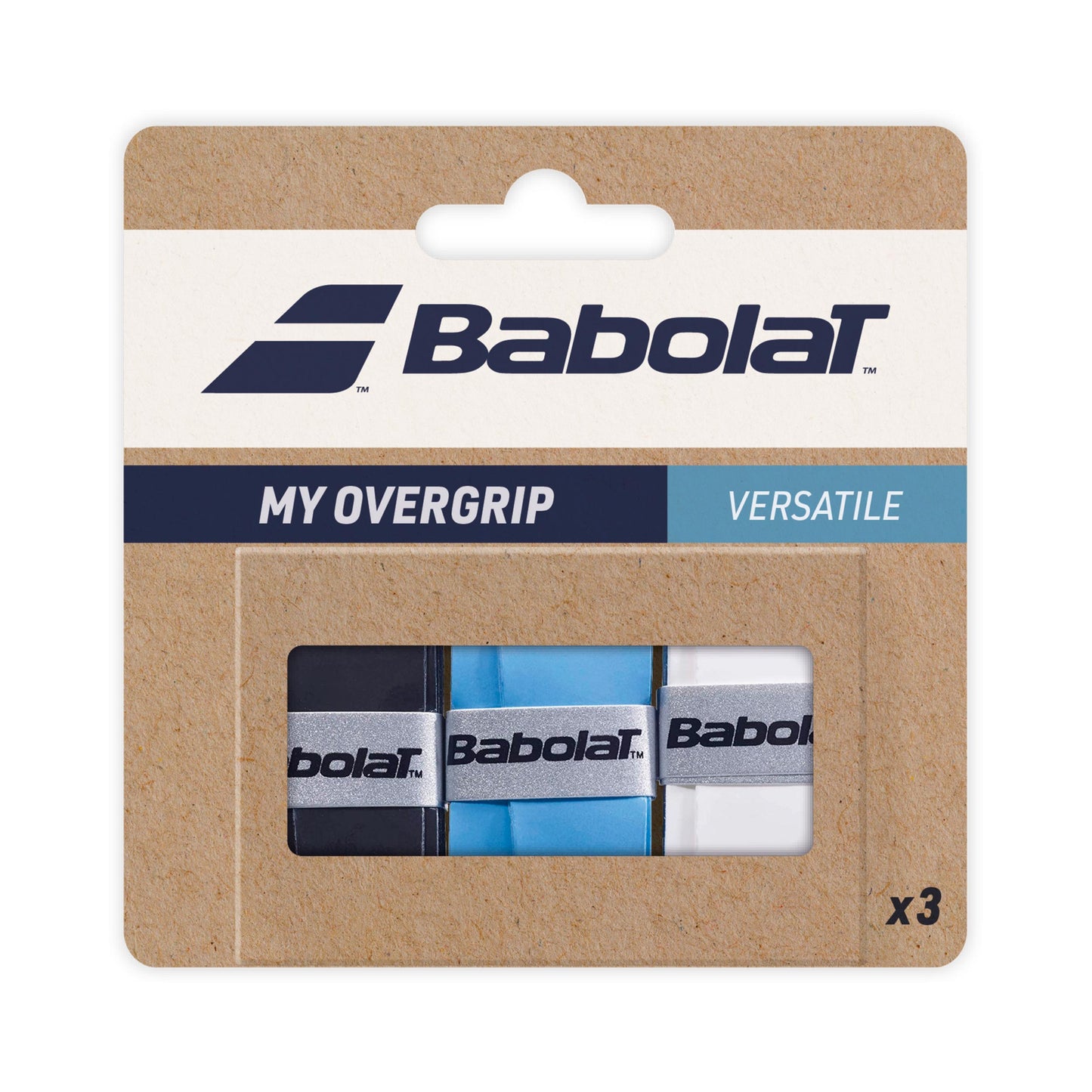 Babolat My Overgrip 3 Pack - black, white Babolat My Overgrip 3 Pack - black, white
