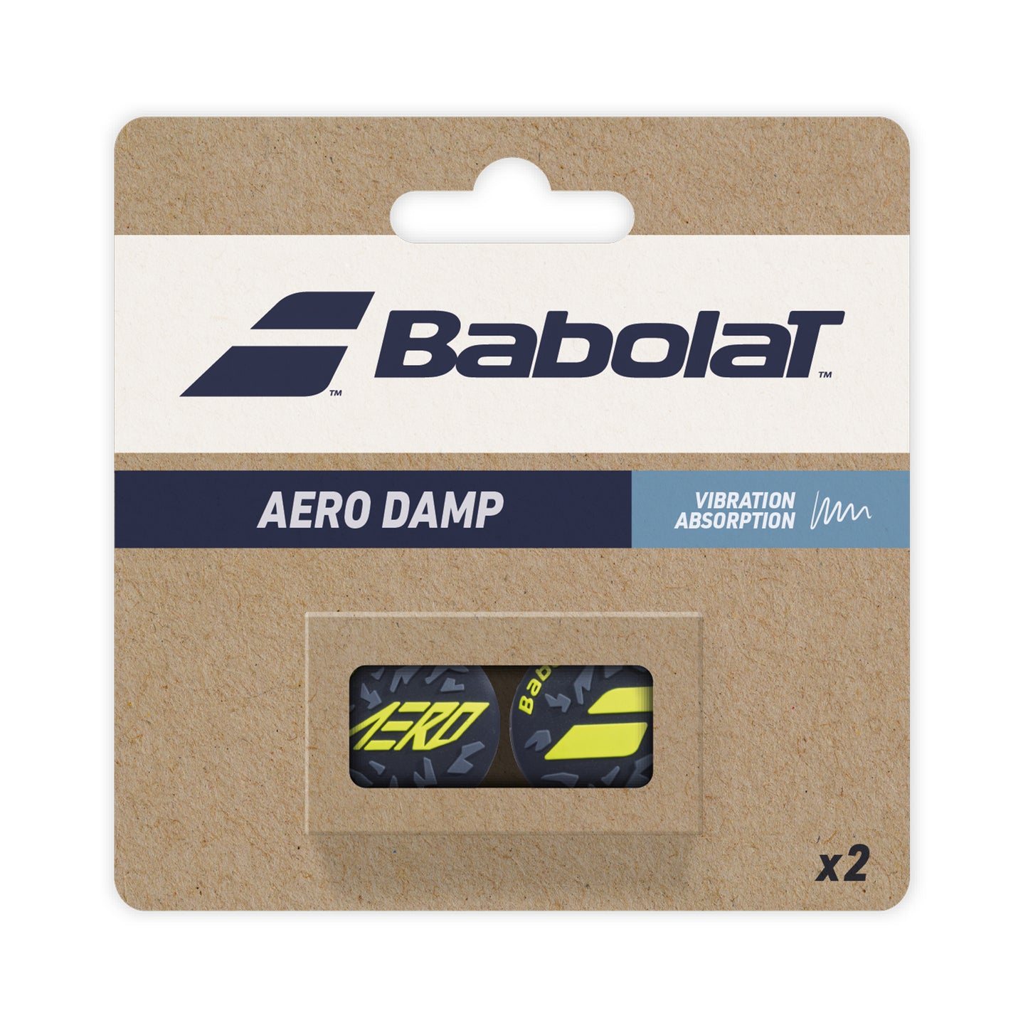 Babolat Aero Dampener 2 Pack-Black Babolat Aero Dampener 2 Pack-Black