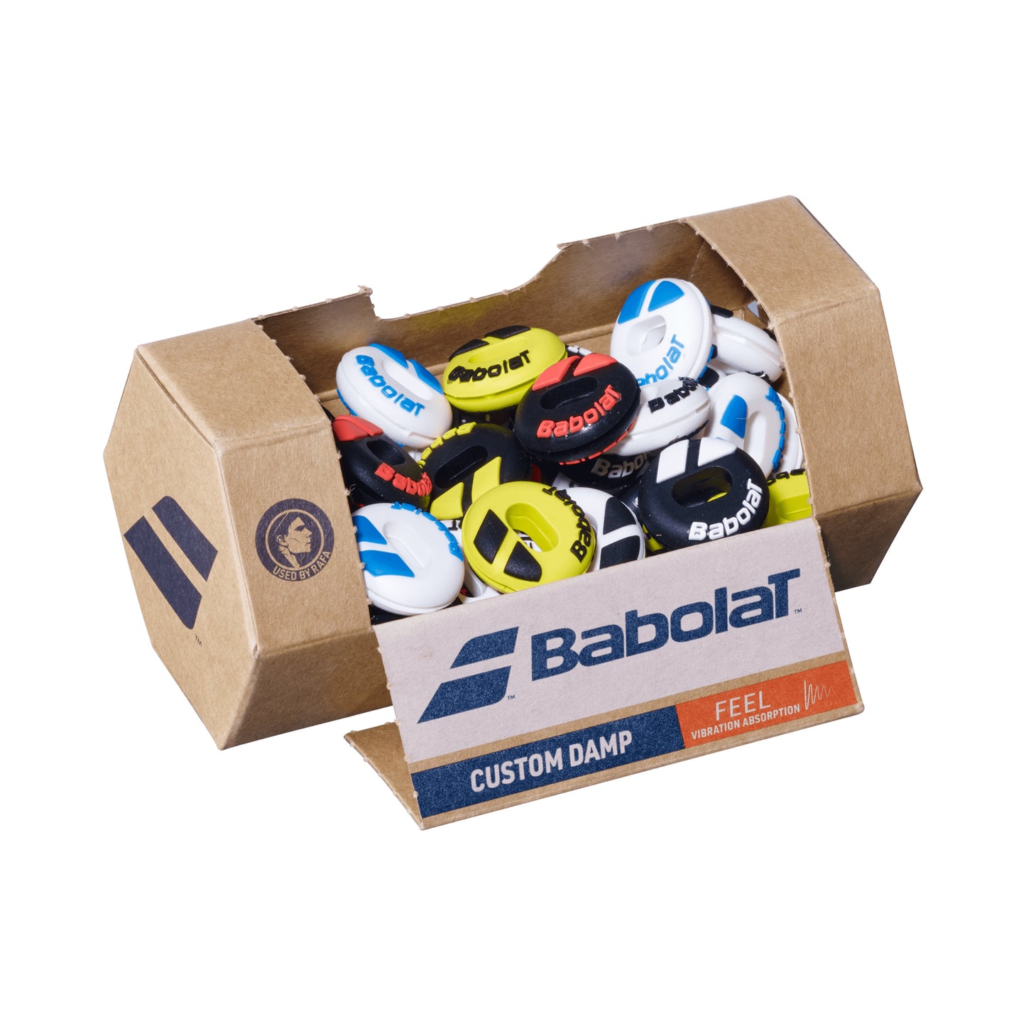 Babolat Custom Dampener Box Of 48 Pcs-Multicoloured Babolat Custom Dampener Box Of 48 Pcs-Multicoloured