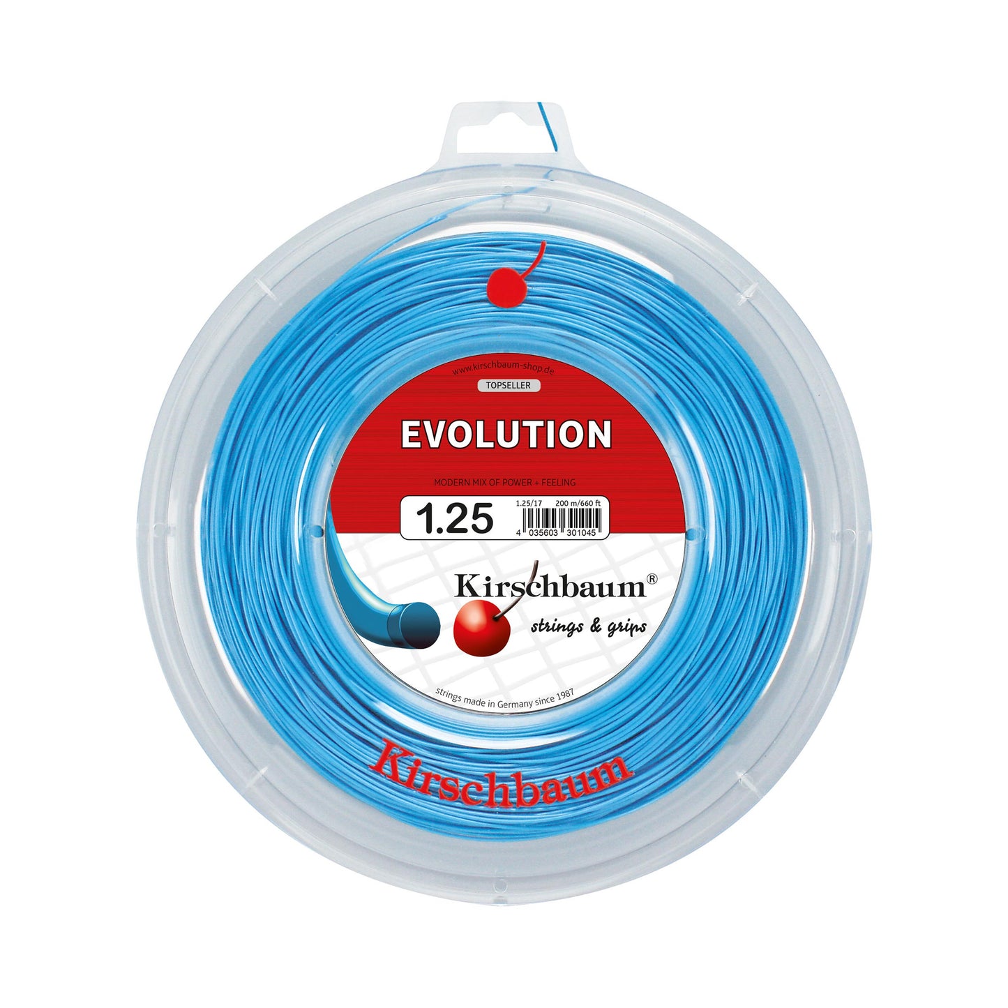 Kirschbaum Pro Line Evolution String Reel 200m-Blue Kirschbaum Pro Line Evolution String Reel 200m-Blue