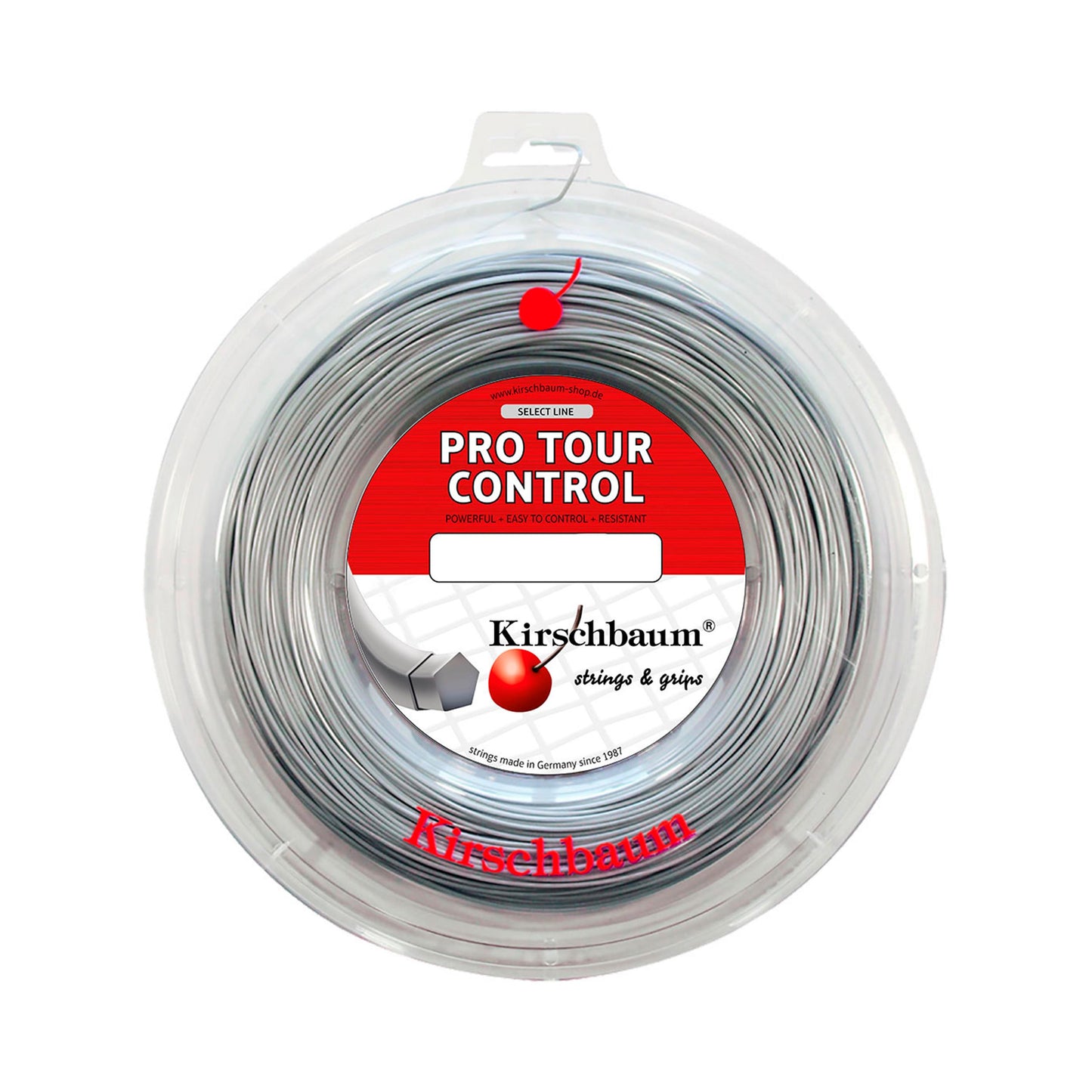 Kirschbaum Pro Tour Control String Reel 200m-Silver Kirschbaum Pro Tour Control String Reel 200m-Silver
