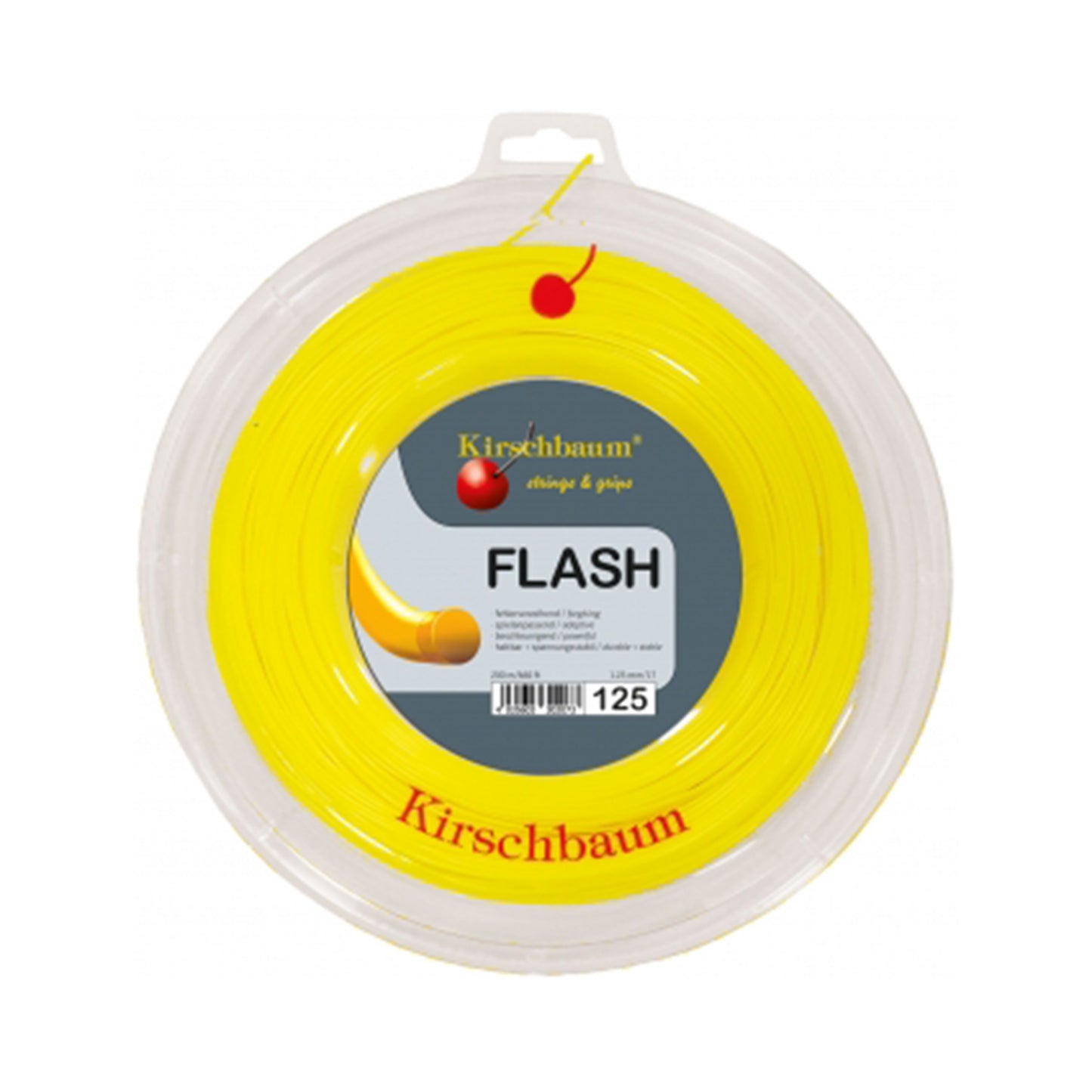 Kirschbaum Flash String Reel 200m-Yellow Kirschbaum Flash String Reel 200m-Yellow