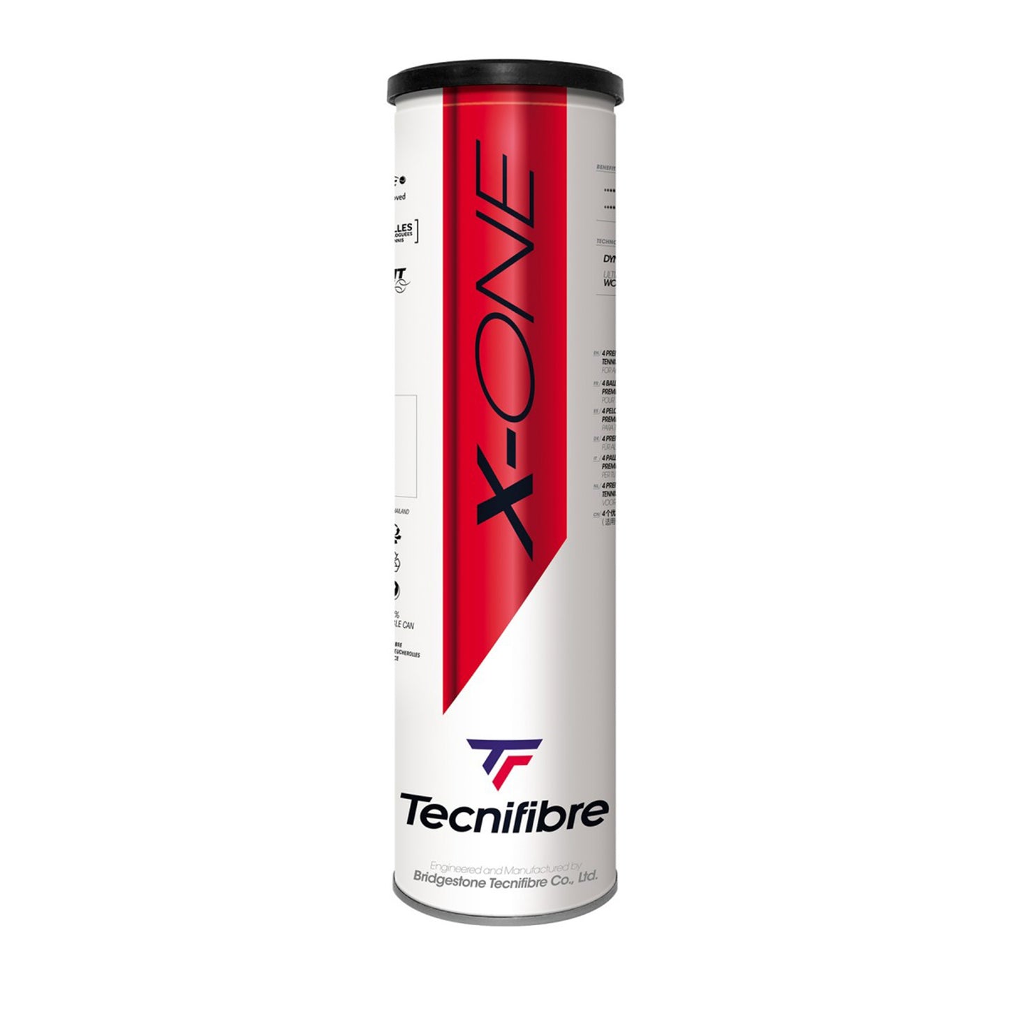 Tecnifibre X-One 4 Ball Tube Tecnifibre X-One 4 Ball Tube