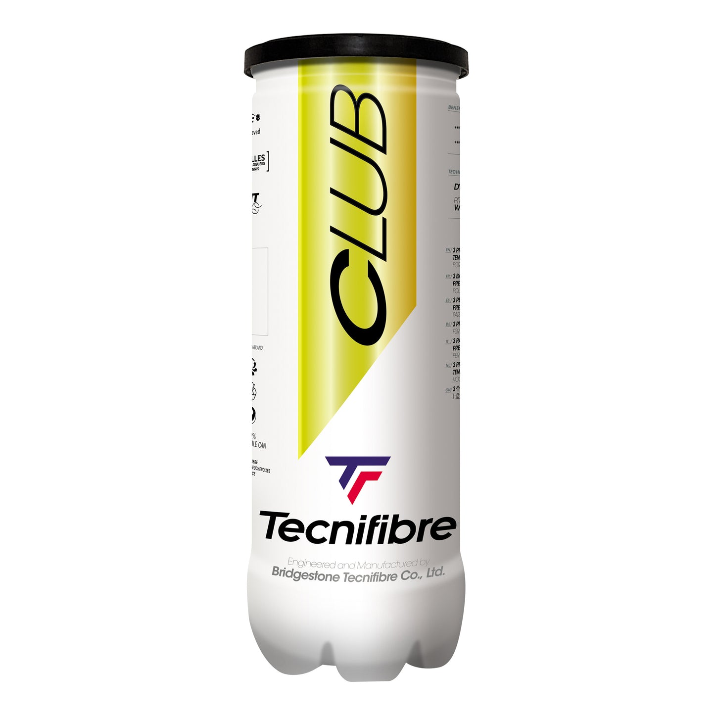 Tecnifibre Club 3er 3 Ball Tube Tecnifibre Club 3er 3 Ball Tube