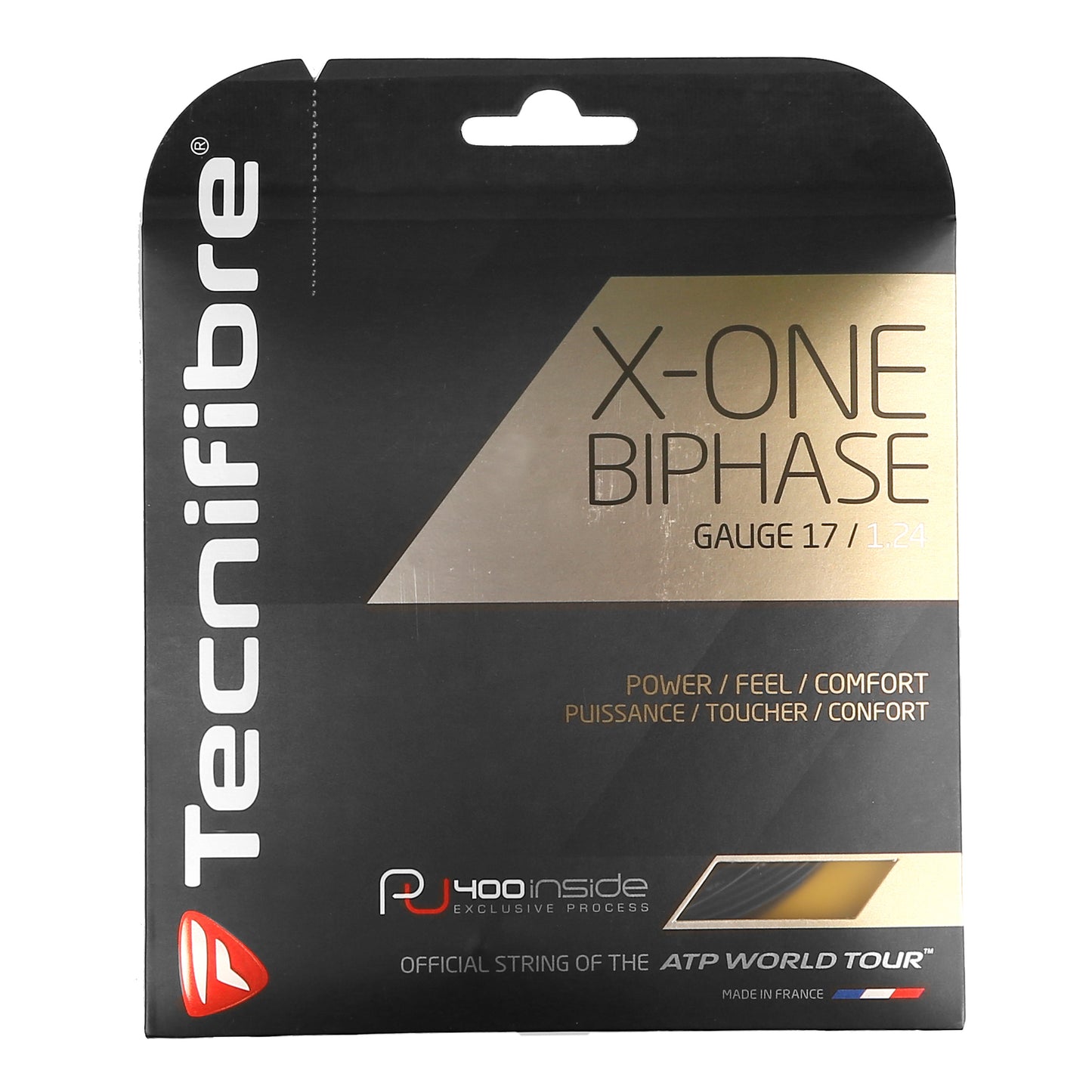 Tecnifibre X-One Biphase String Set 12,2m-Black Tecnifibre X-One Biphase String Set 12,2m-Black
