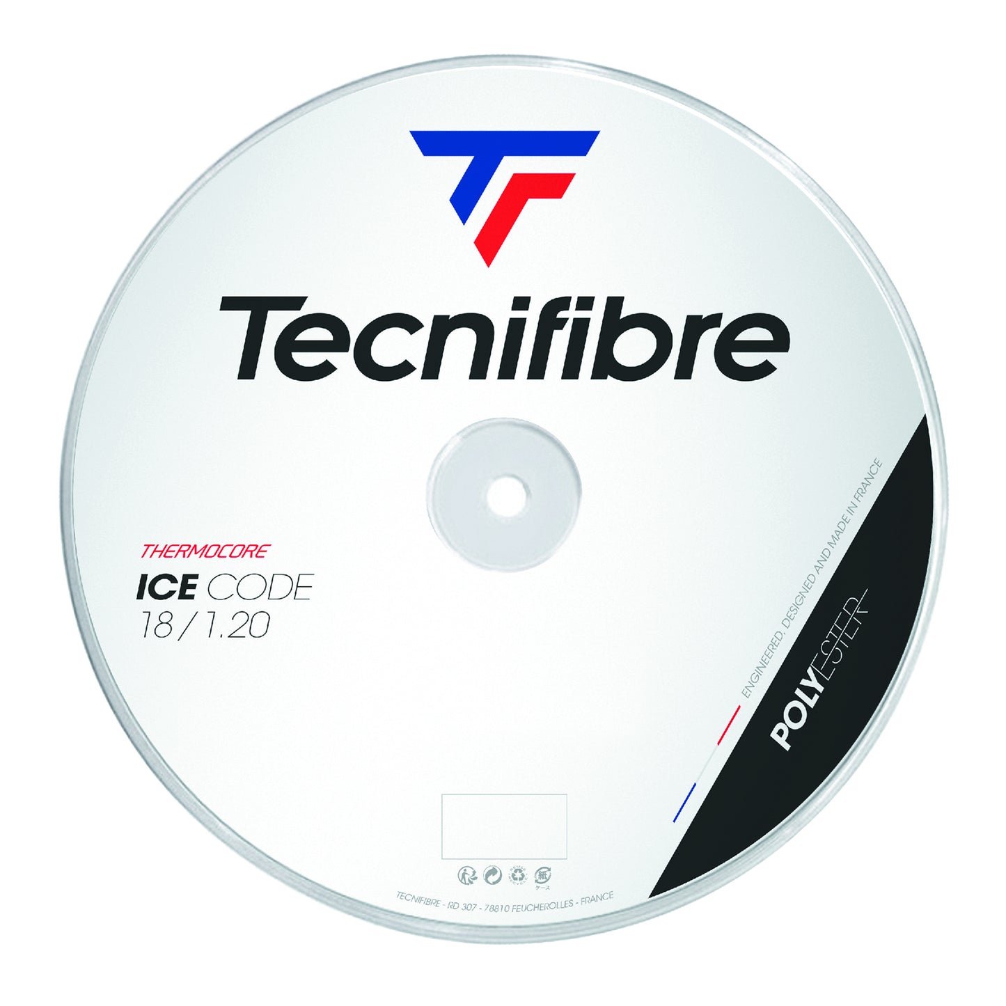 Tecnifibre Ice Code String Reel 200m-White Tecnifibre Ice Code String Reel 200m-White