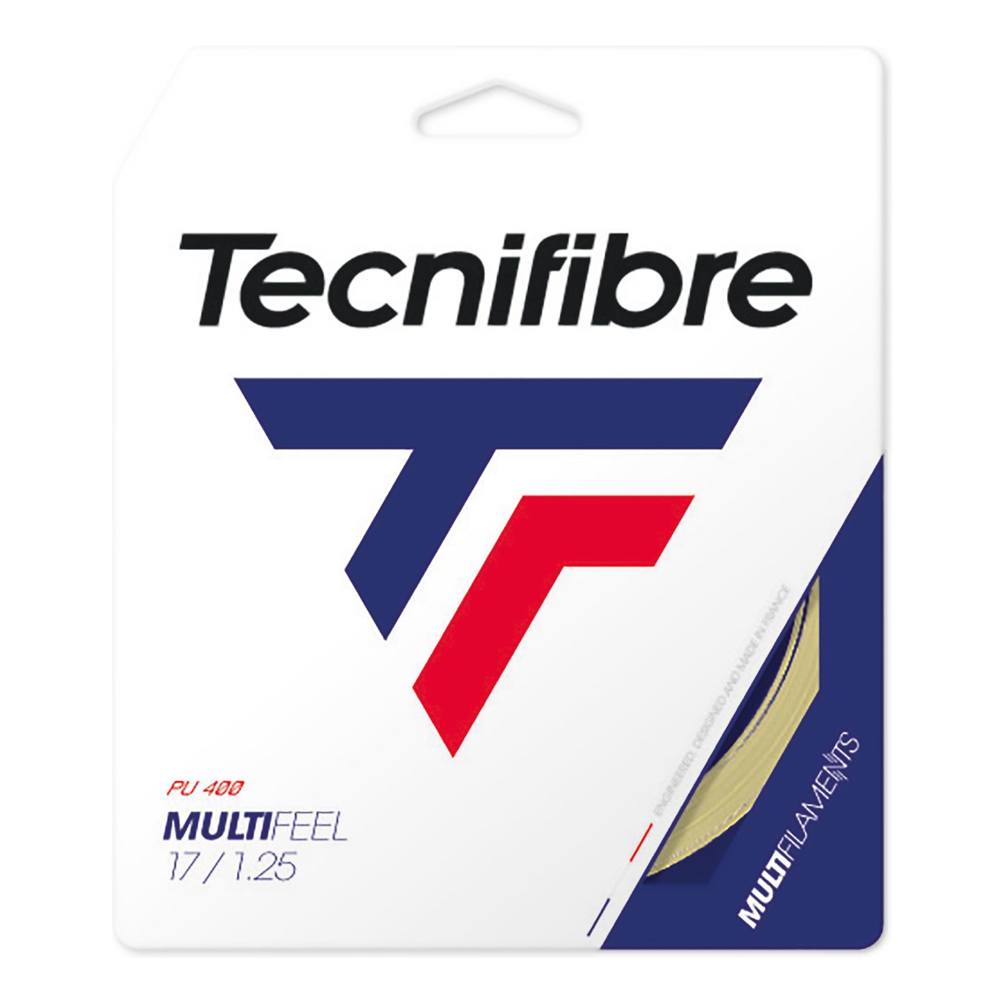 Tecnifibre Multifeel 12m String Set-Ecru Tecnifibre Multifeel 12m String Set-Ecru