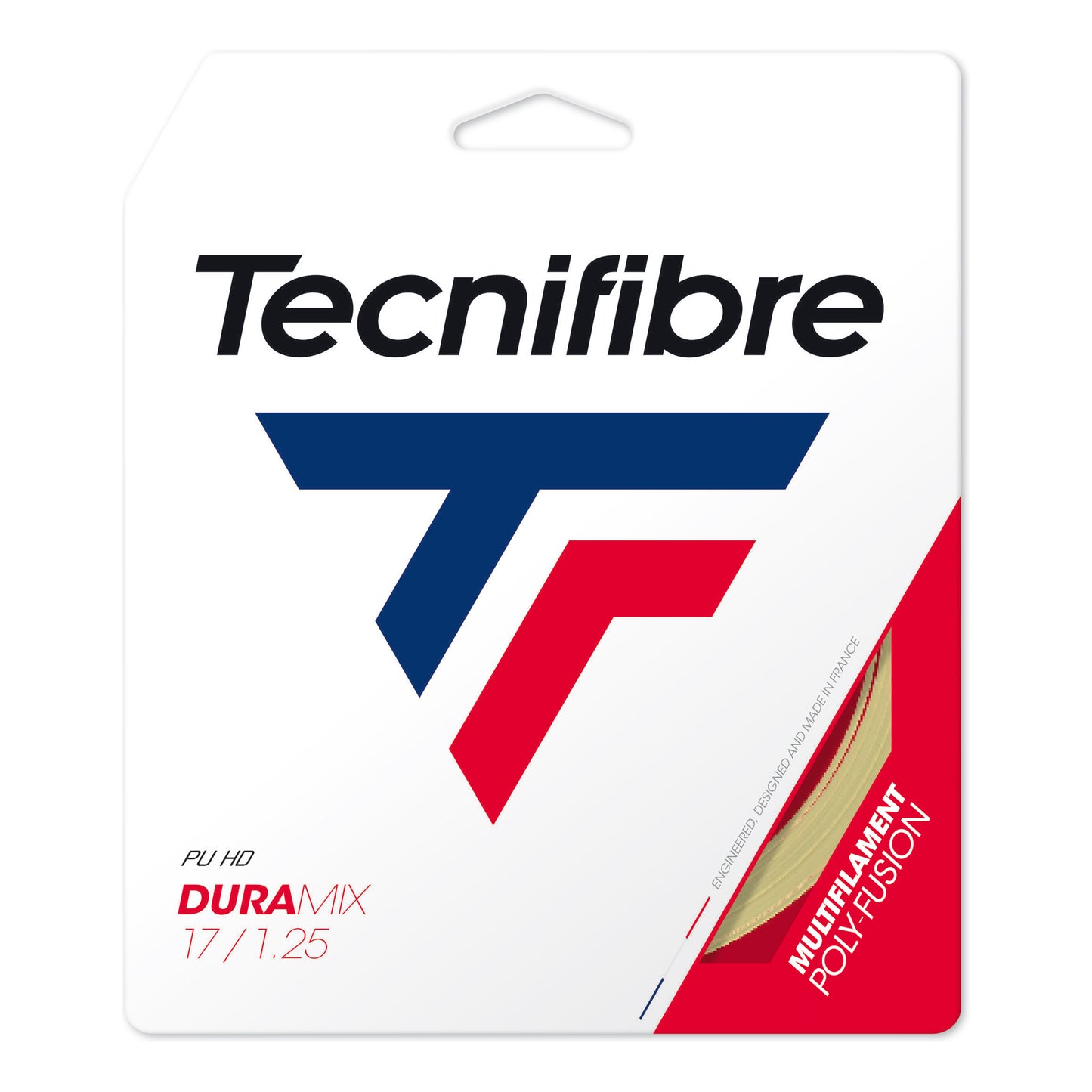 Tecnifibre Duramix HD 12m String Set-Ecru Tecnifibre Duramix HD 12m String Set-Ecru