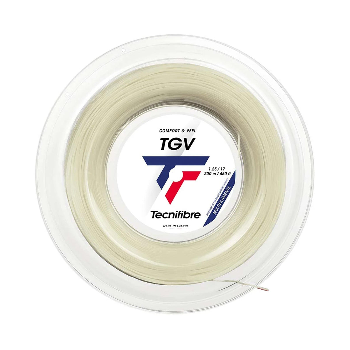 Tecnifibre TGV 200m String Reel-Ecru Tecnifibre TGV 200m String Reel-Ecru