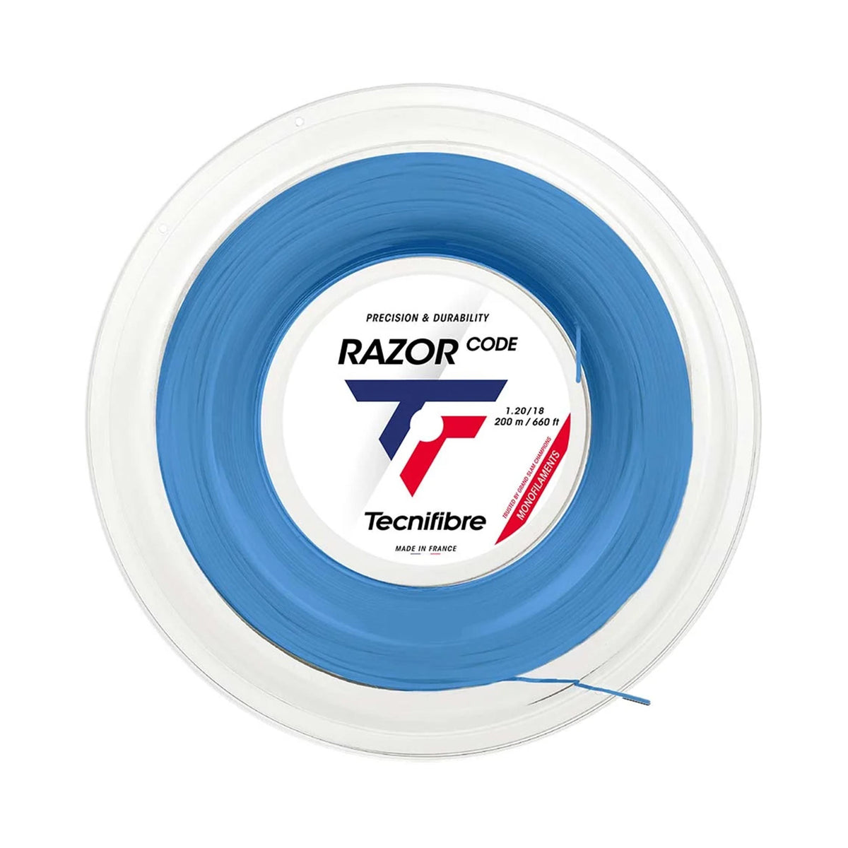 Tecnifibre Razor Code 200m String Reel-Blue Tecnifibre Razor Code 200m String Reel-Blue