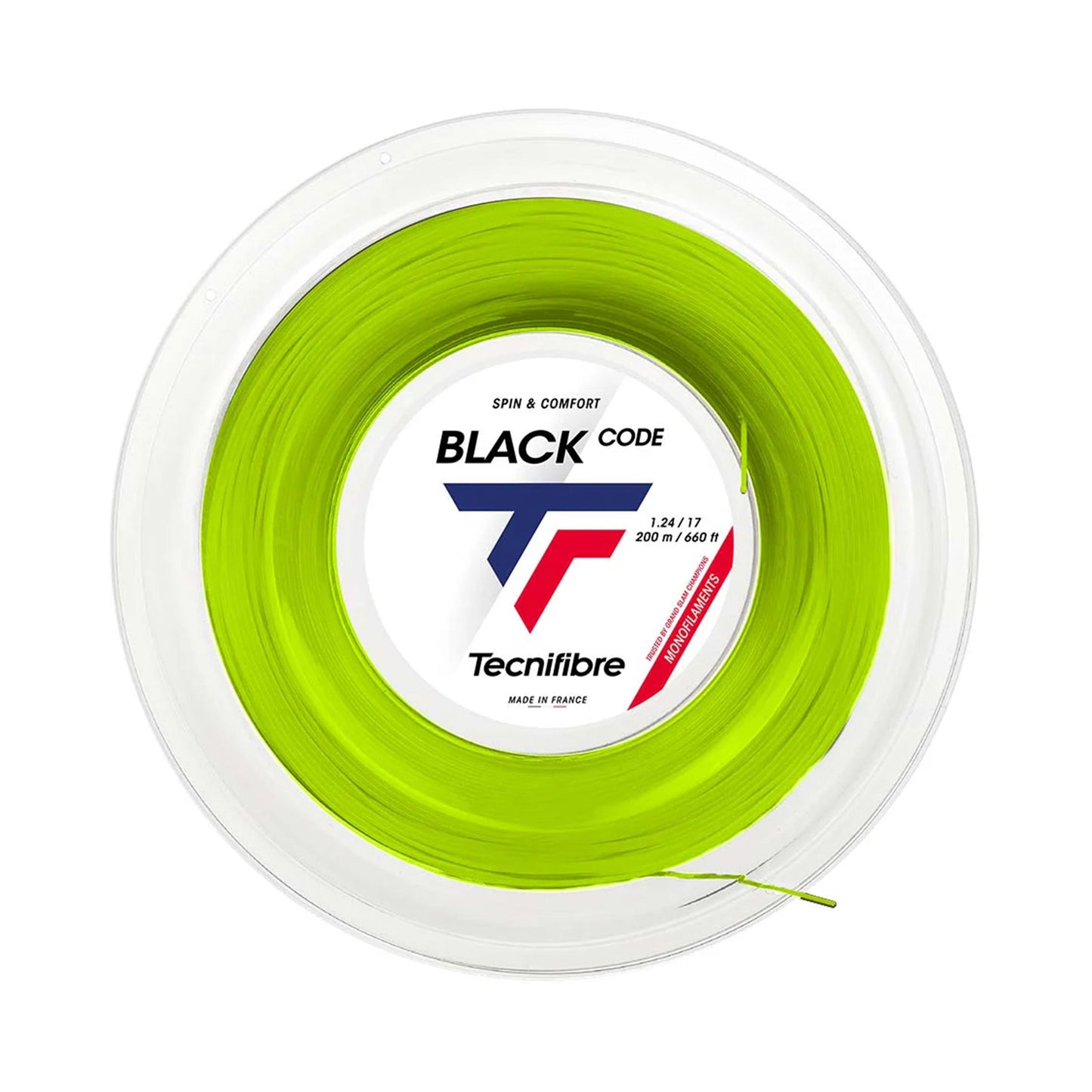 Tecnifibre Black Code 200m String Reel-Lime Tecnifibre Black Code 200m String Reel-Lime