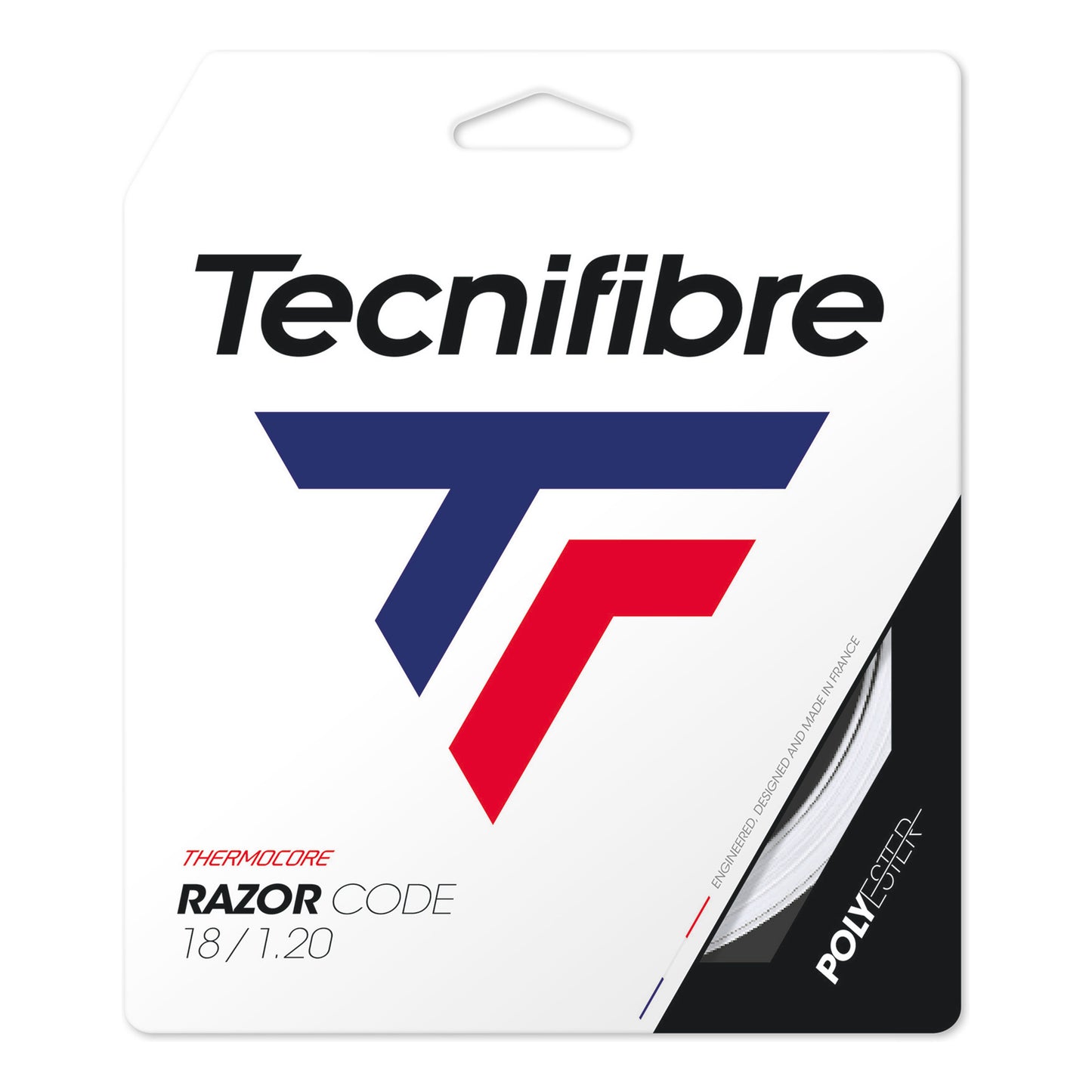 Tecnifibre Razor Code 12m String Set-White Tecnifibre Razor Code 12m String Set-White
